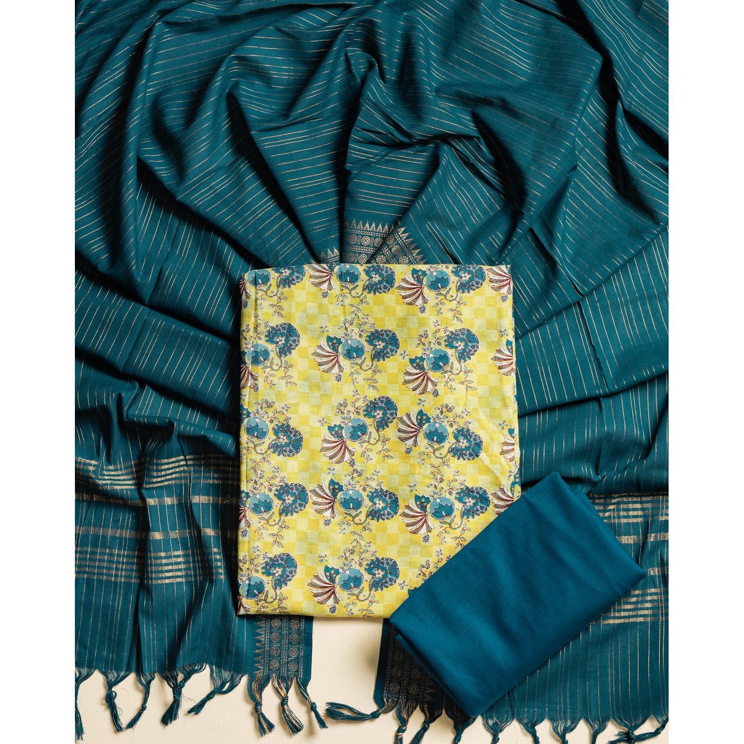 COTTON PRINTED SUIT SET