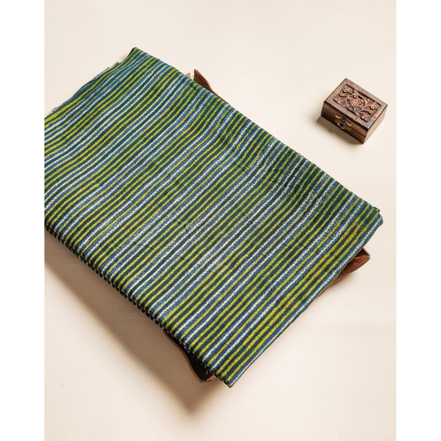 COTTON VANASPATHI BLOCK PRINTED FABRIC