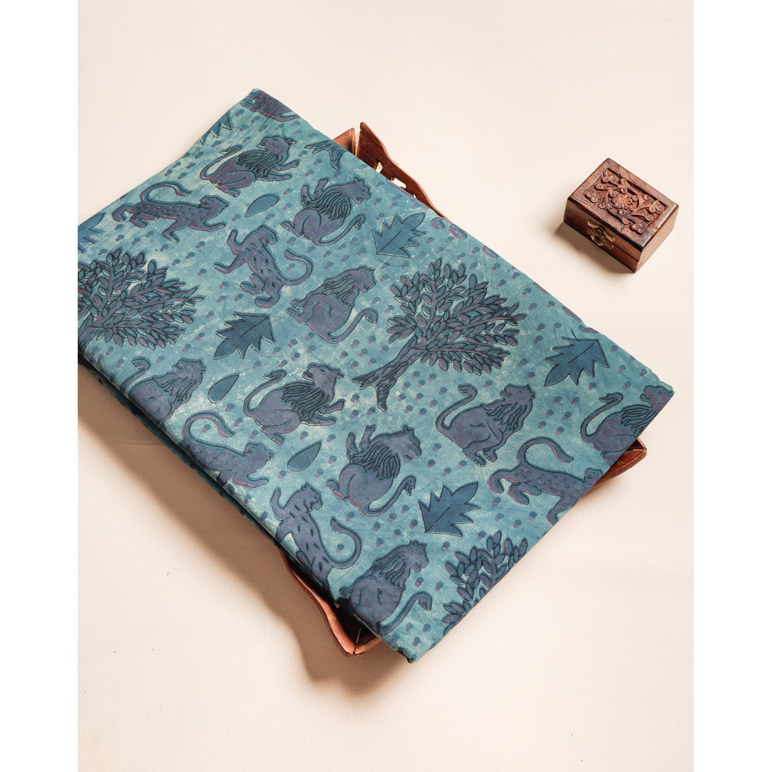 COTTON VANASPATHI BLOCK PRINTED FABRIC