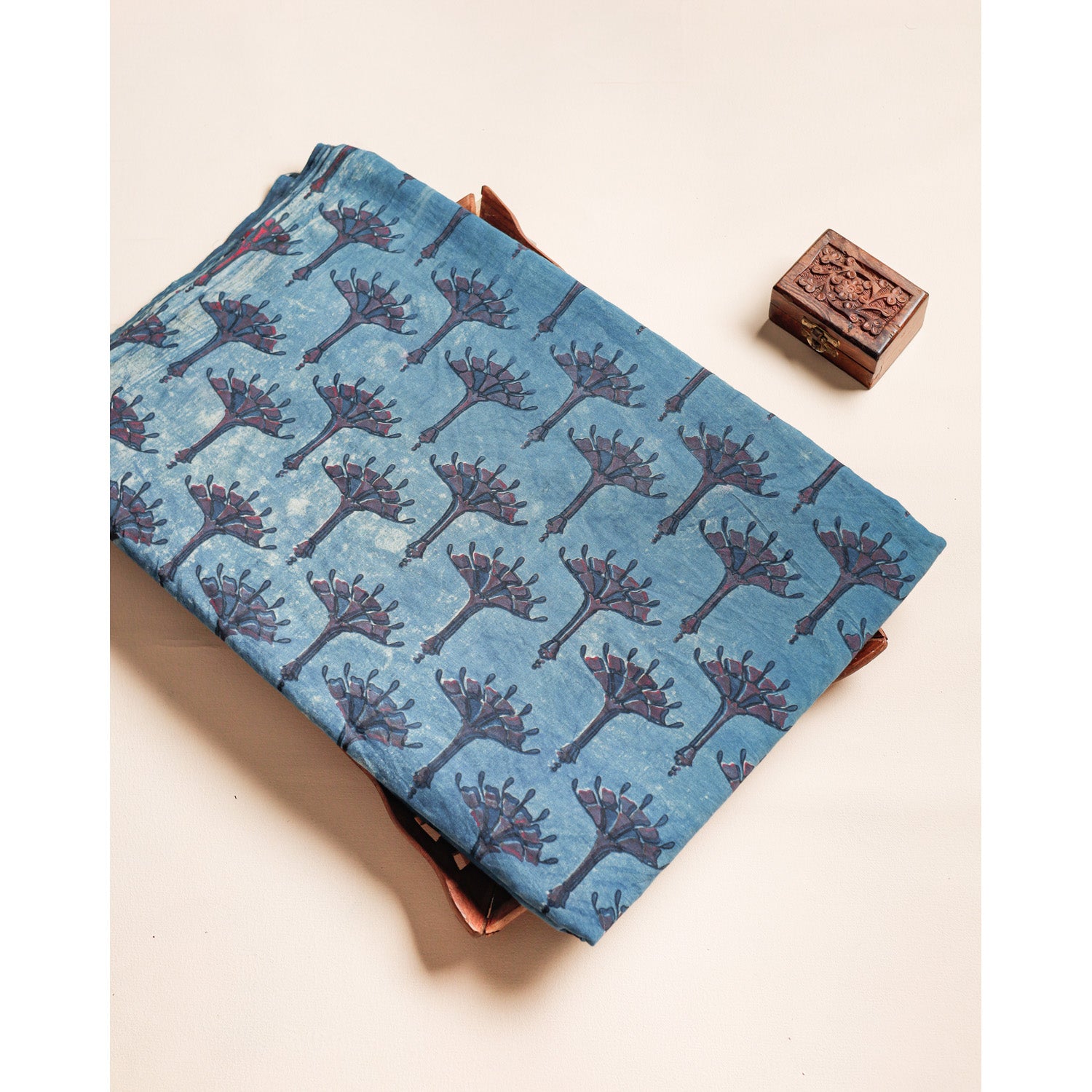 COTTON VANASPATHI BLOCK PRINTED FABRIC
