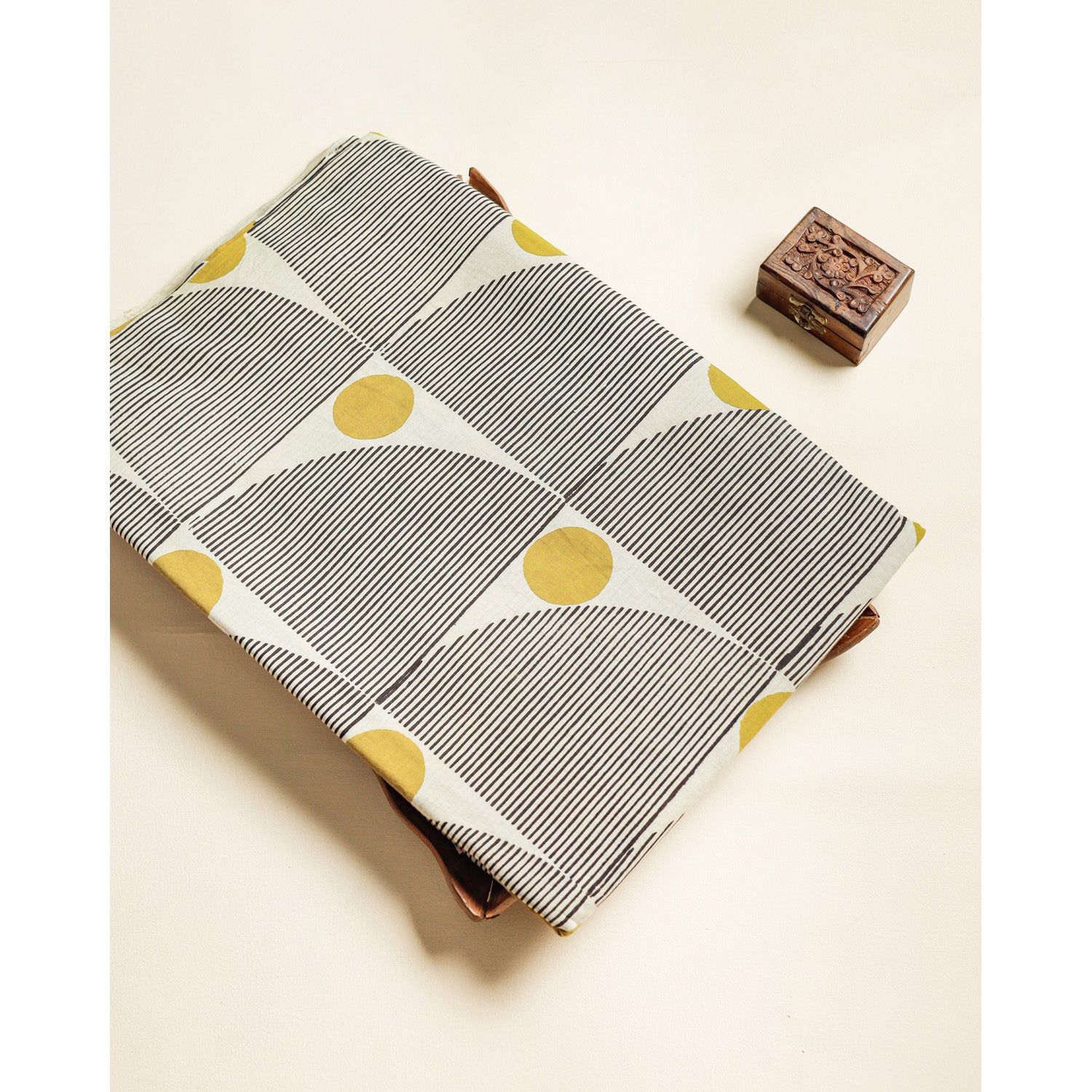 COTTON VANASPATHI BLOCK PRINTED FABRIC