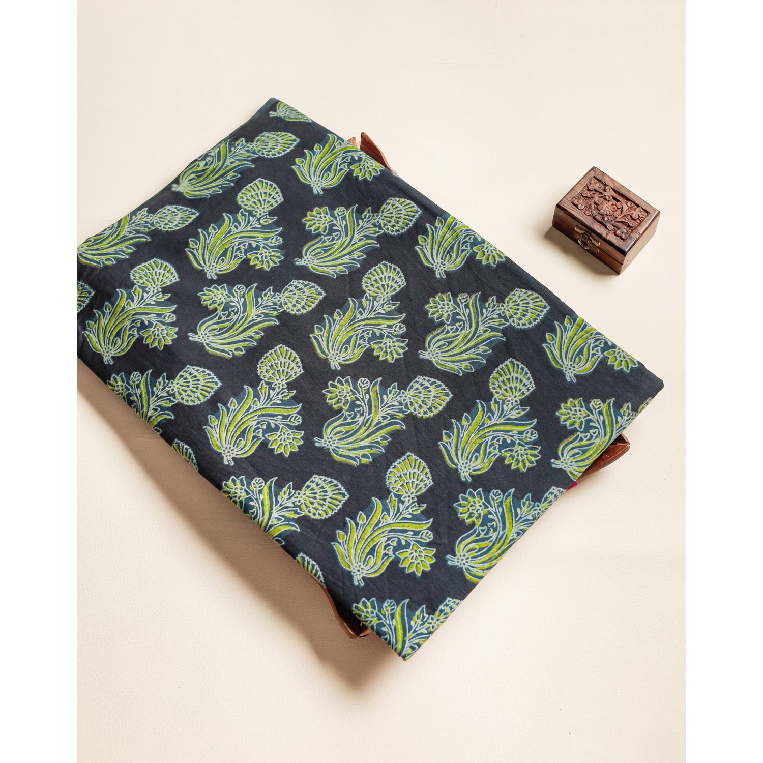 COTTON VANASPATHI BLOCK PRINTED FABRIC