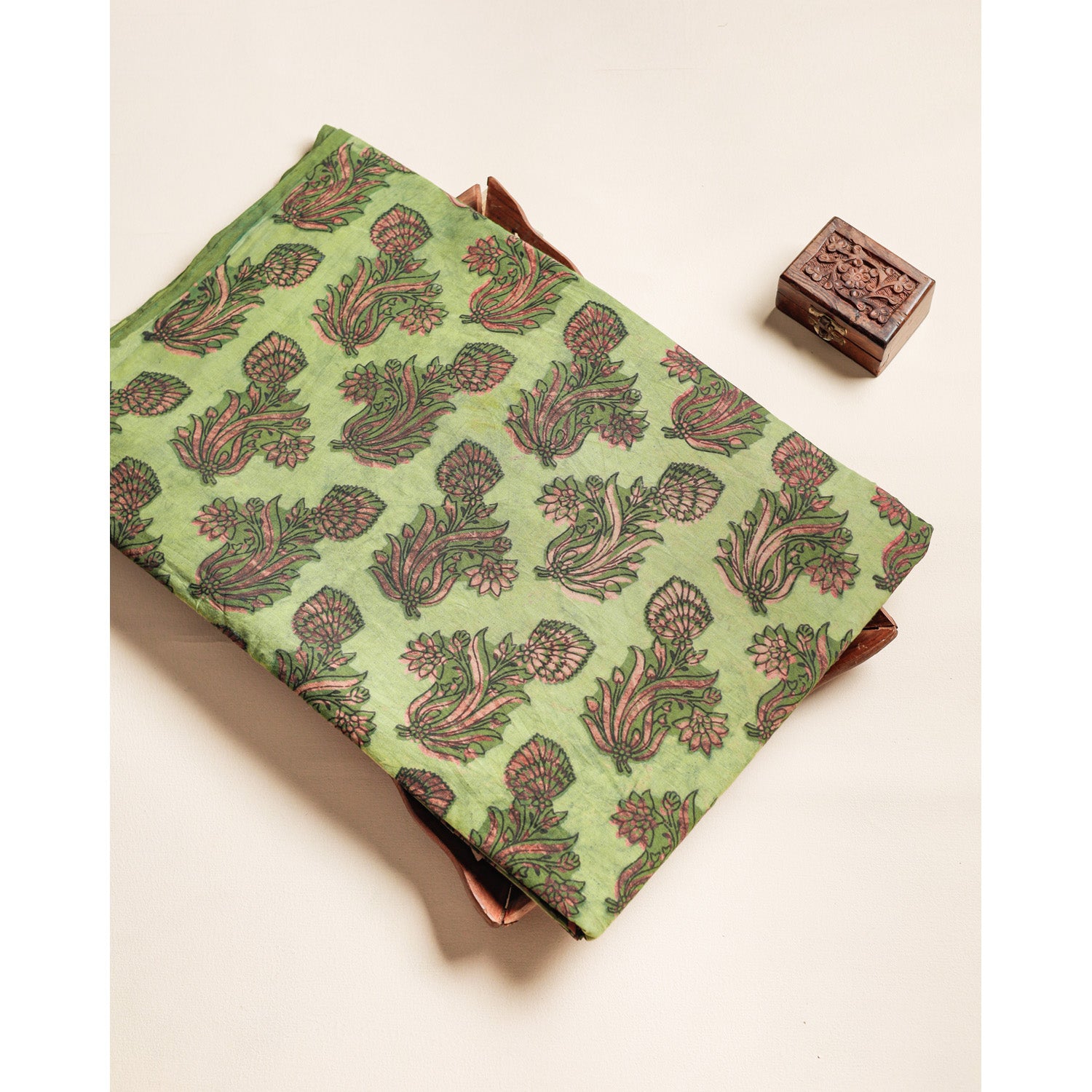 COTTON VANASPATHI BLOCK PRINTED FABRIC