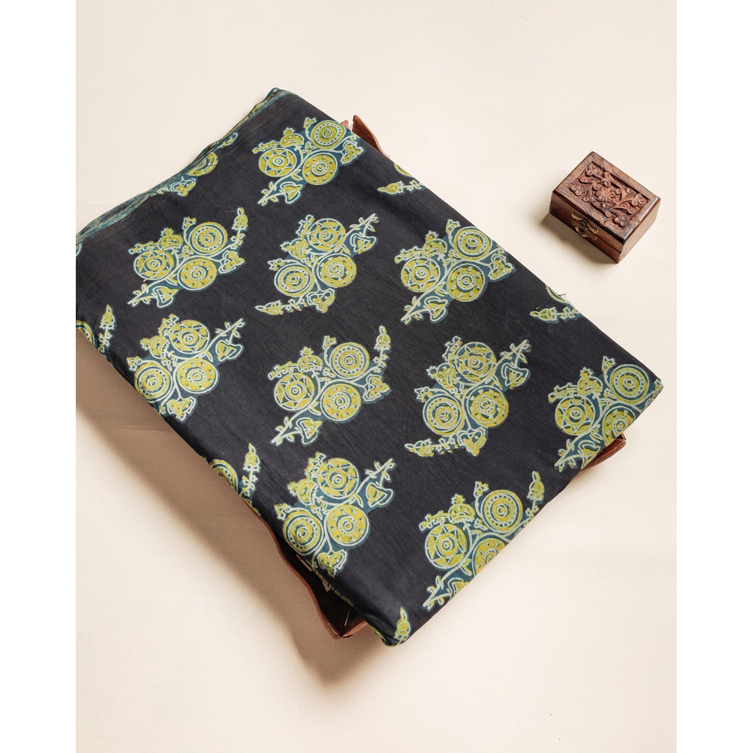 COTTON VANASPATHI BLOCK PRINTED FABRIC
