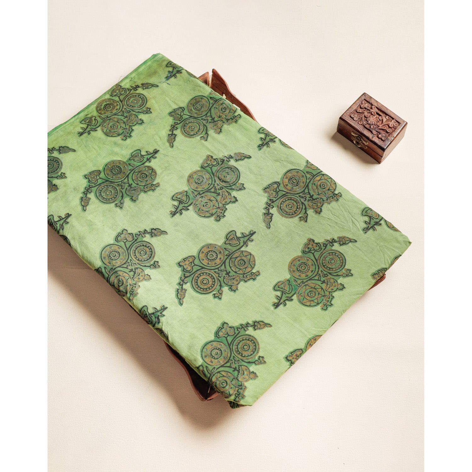 COTTON VANASPATHI BLOCK PRINTED FABRIC
