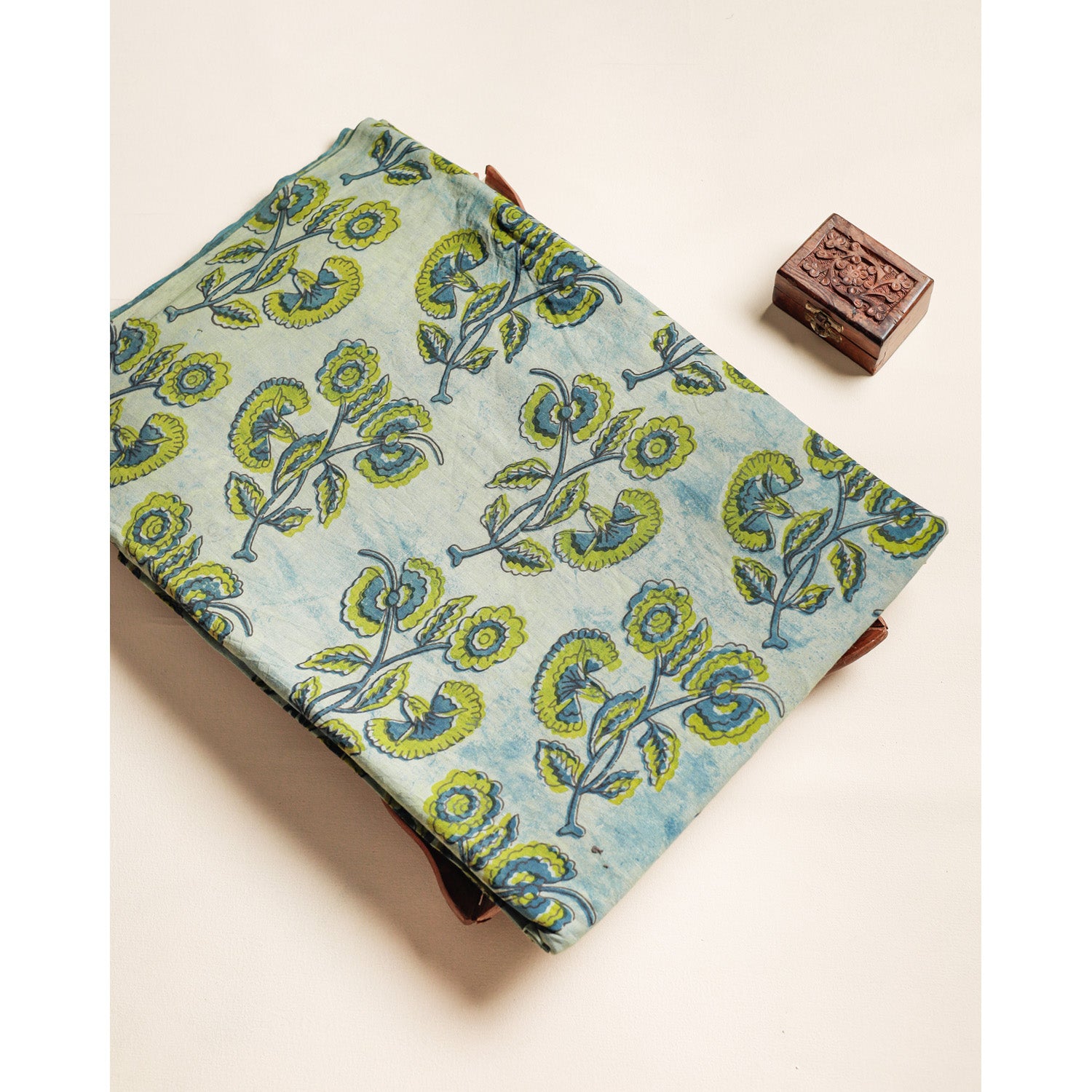COTTON VANASPATHI BLOCK PRINTED FABRIC