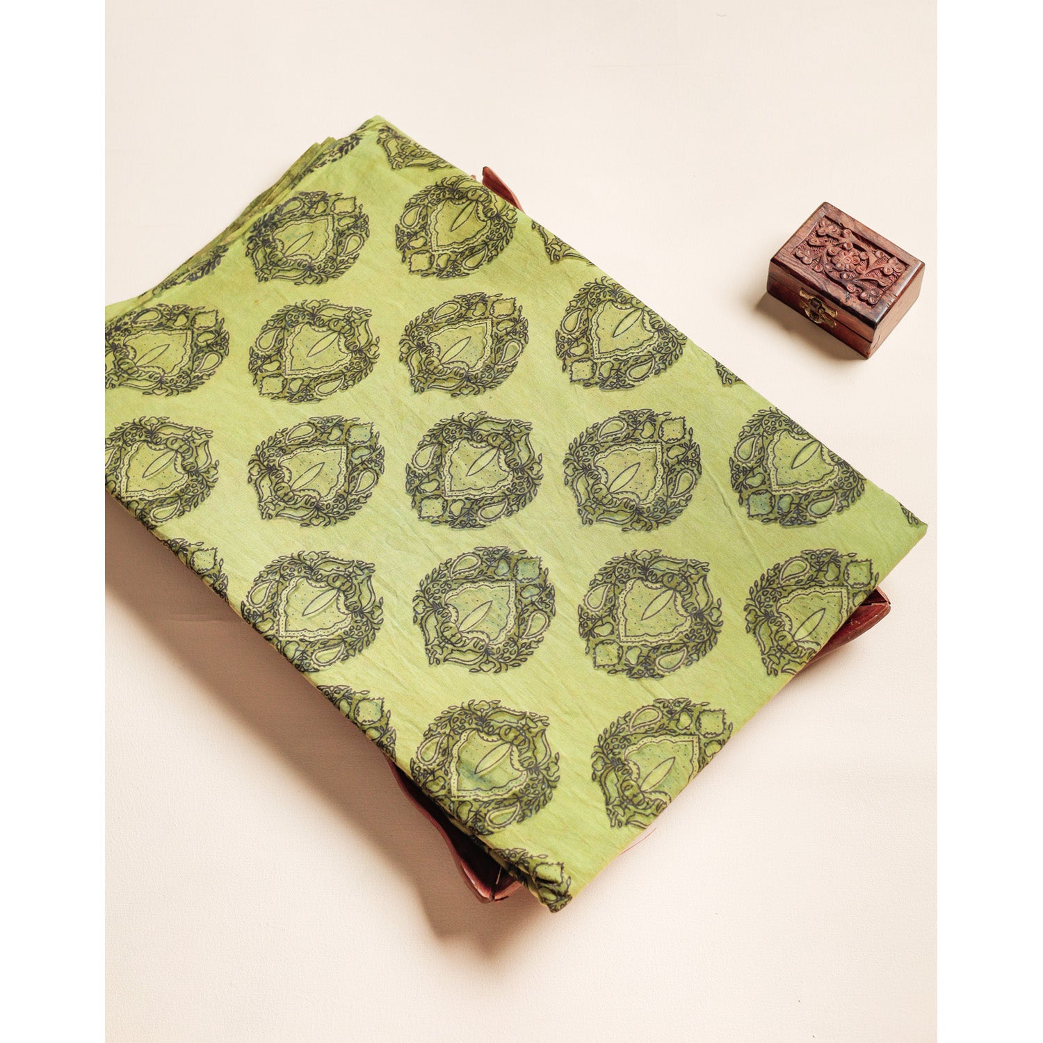 COTTON VANASPATHI BLOCK PRINTED FABRIC