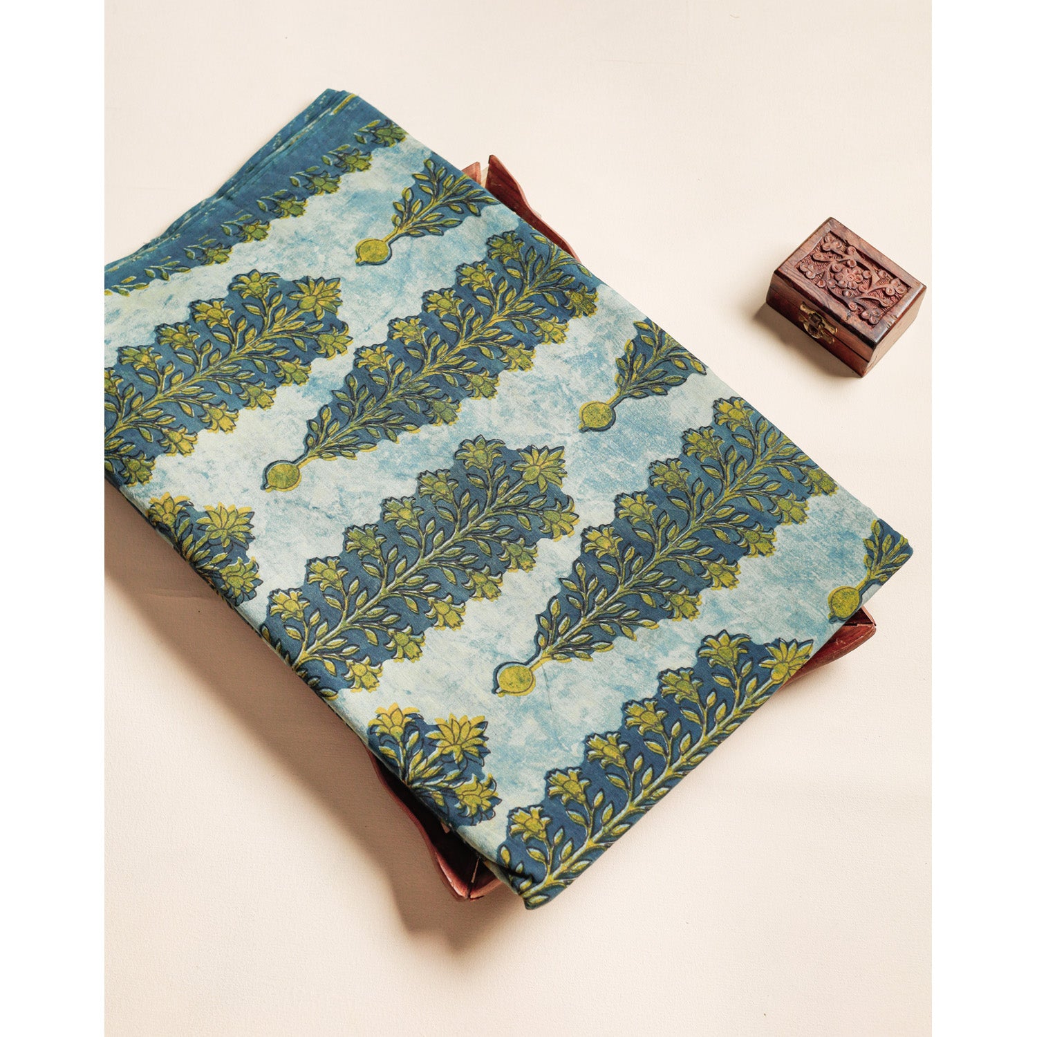 COTTON VANASPATHI BLOCK PRINTED FABRIC