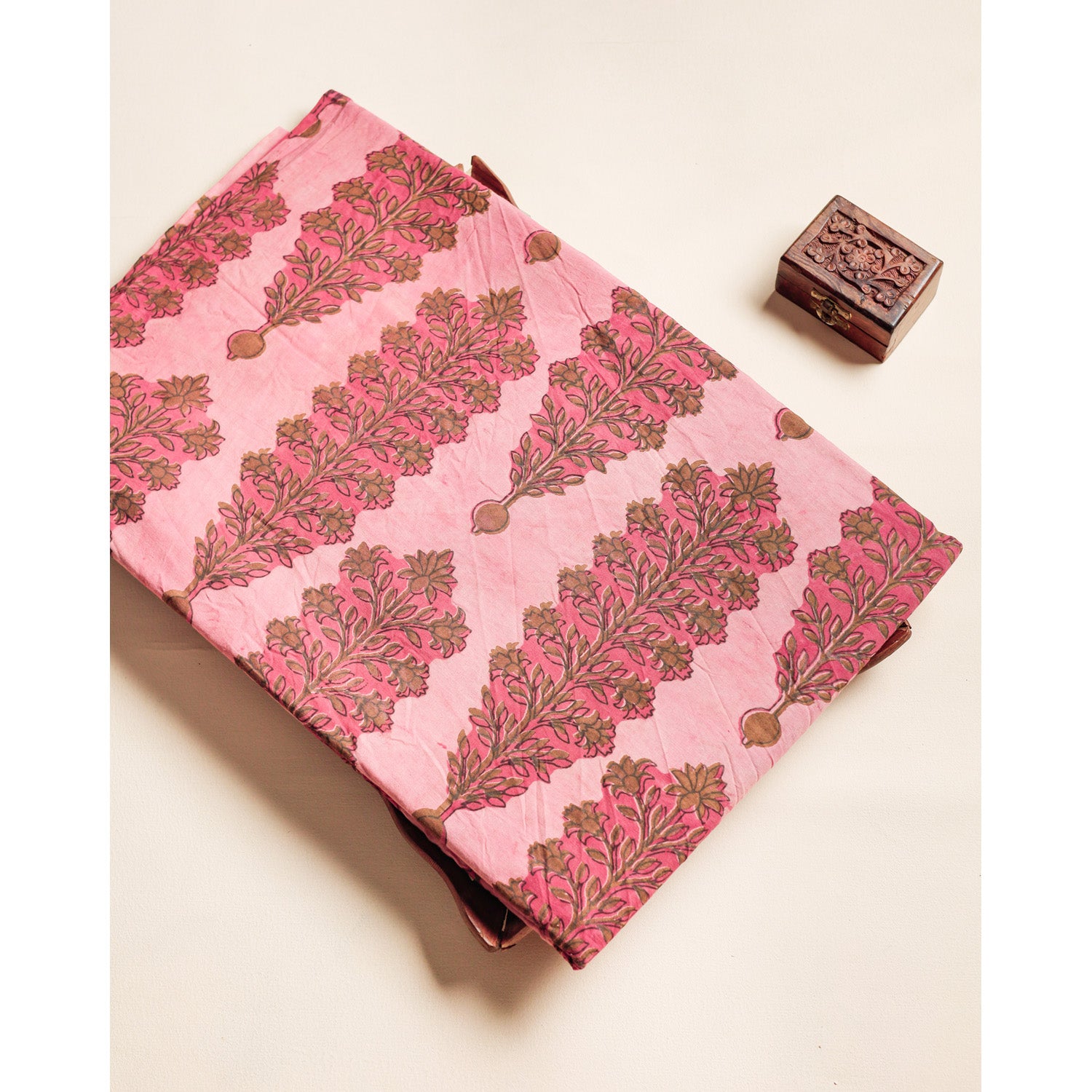 COTTON VANASPATHI BLOCK PRINTED FABRIC