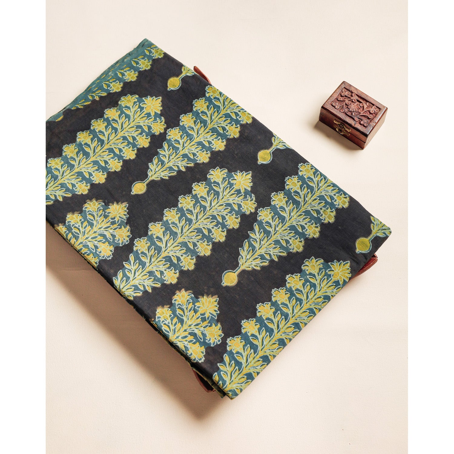 COTTON VANASPATHI BLOCK PRINTED FABRIC