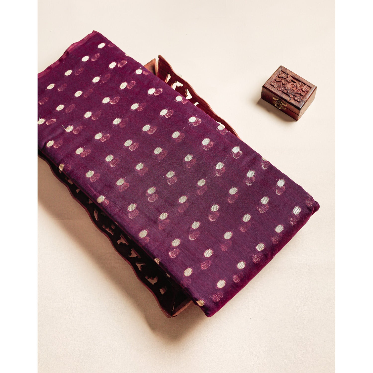 CHANDERI BUTTA WOVEN FABRIC