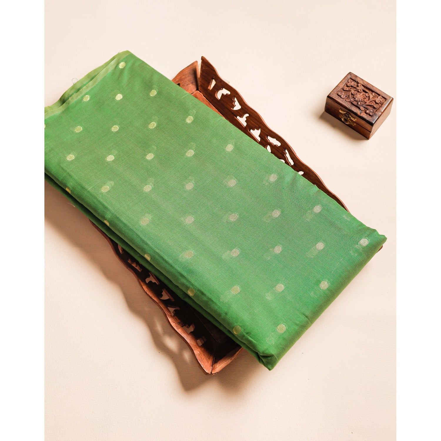CHANDERI BUTTA WOVEN FABRIC