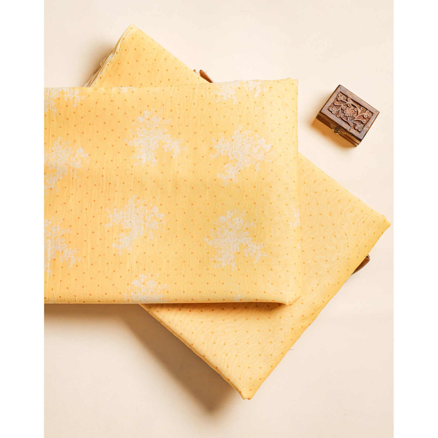 PURE MALAI SILK VOIL PRINTED FABRICS
