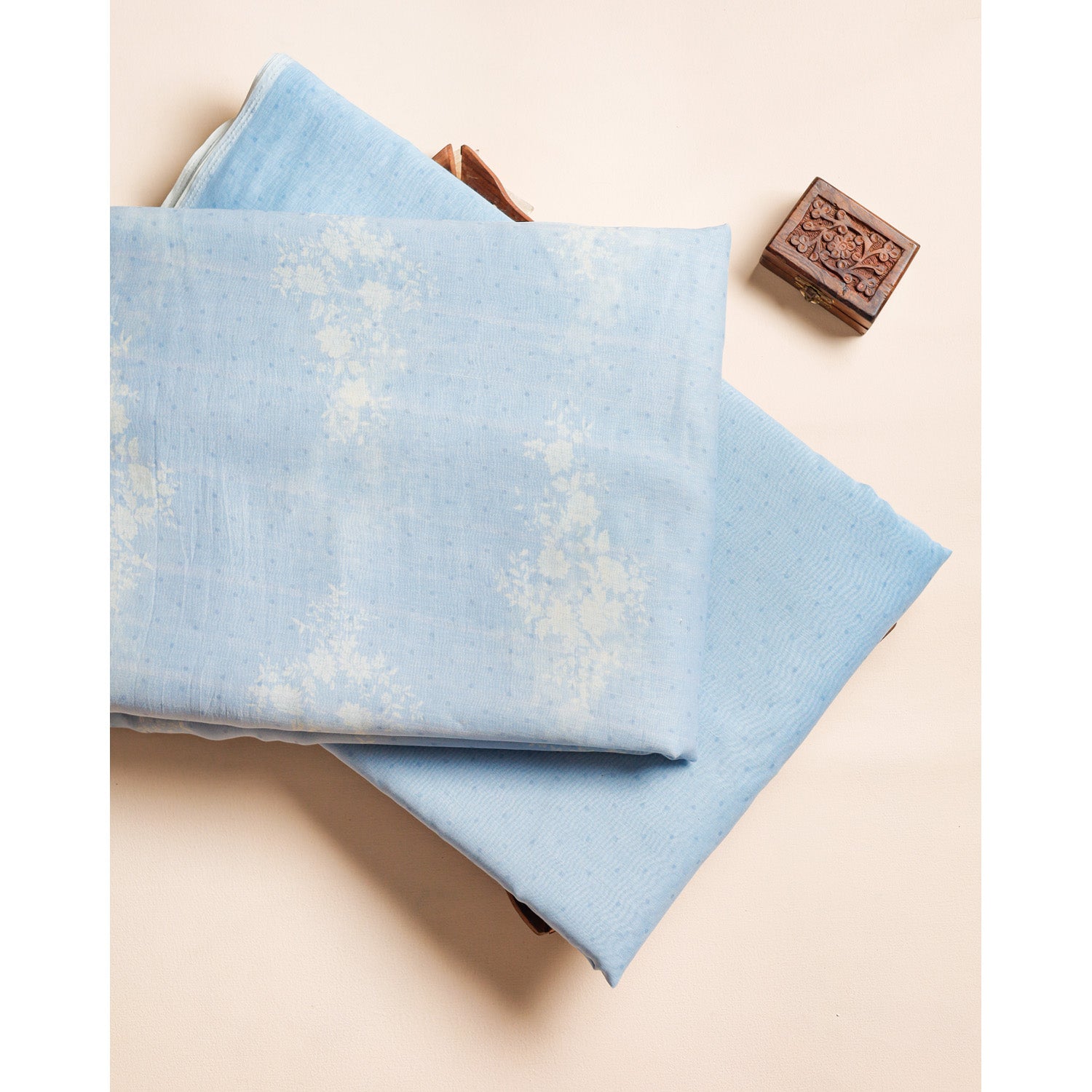 PURE MALAI SILK VOIL PRINTED FABRICS