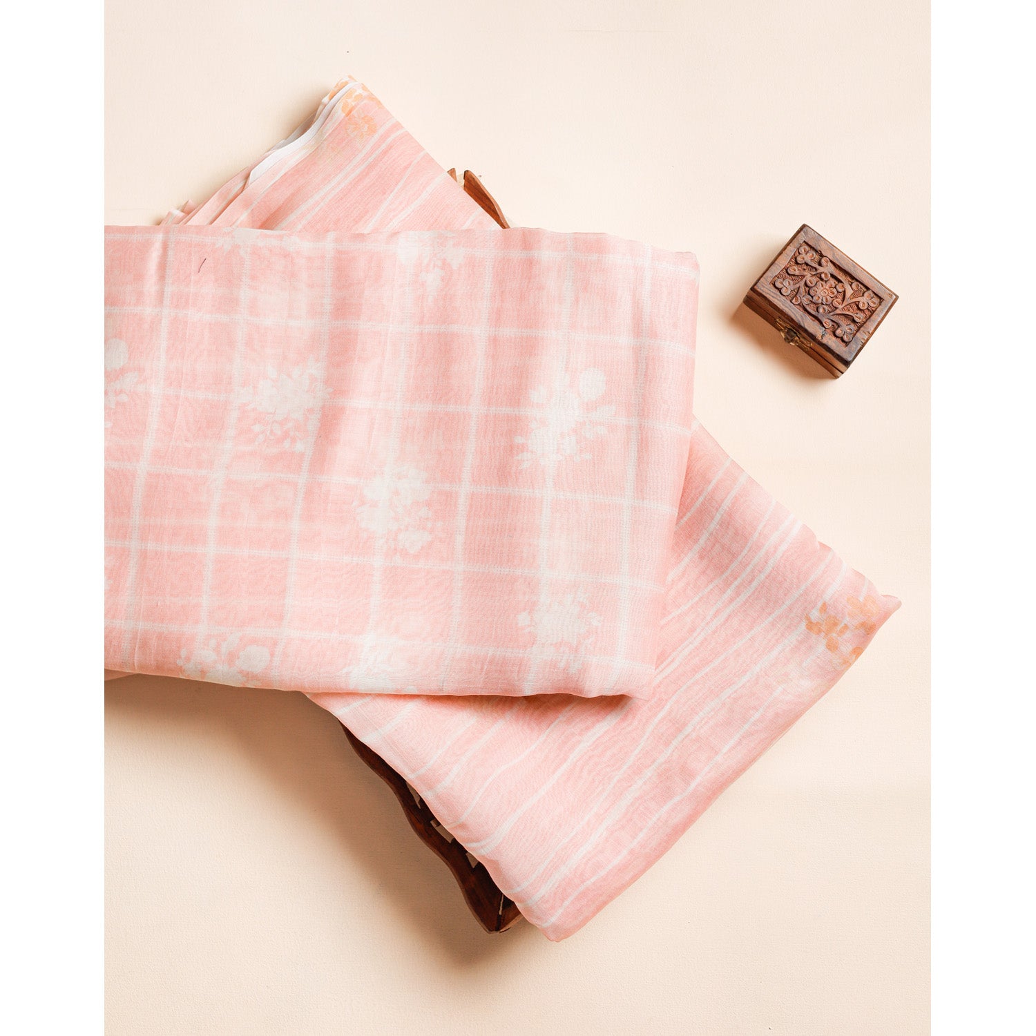 PURE MALAI SILK VOIL PRINTED FABRICS