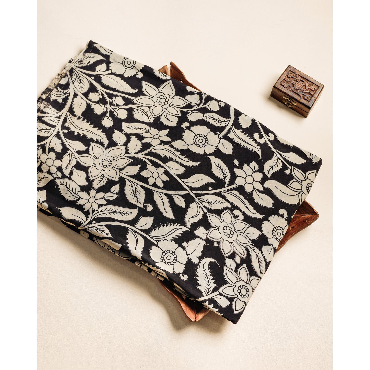 ASSAM SILK KALAMKARI FABRIC