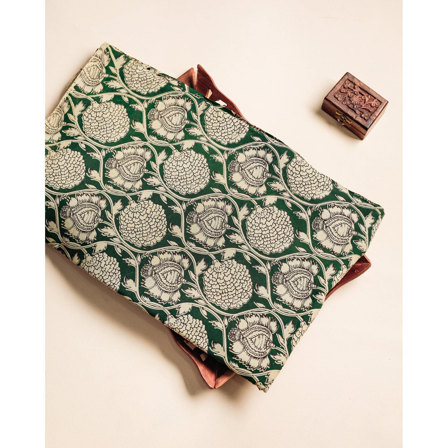 ASSAM SILK KALAMKARI FABRIC