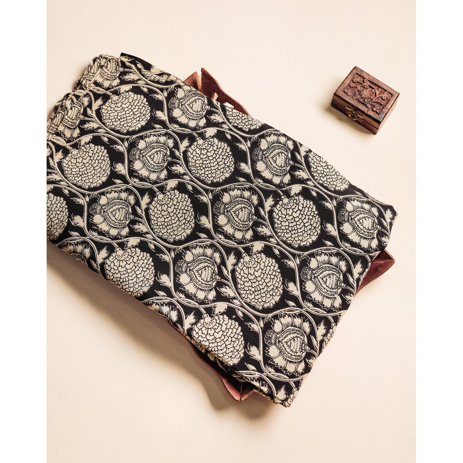 ASSAM SILK KALAMKARI FABRIC