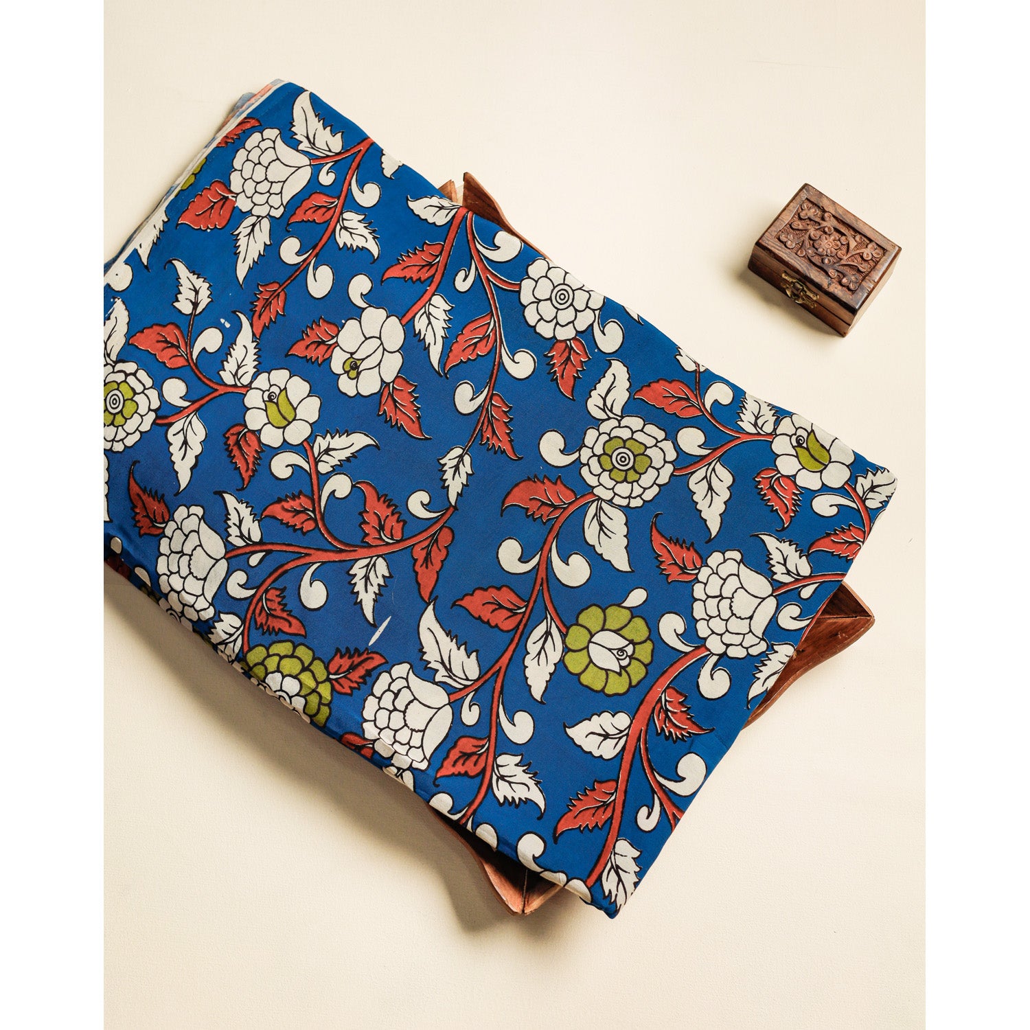ASSAM SILK KALAMKARI FABRIC