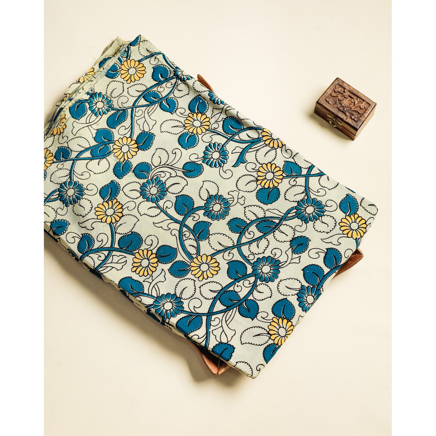 ASSAM SILK KALAMKARI FABRIC