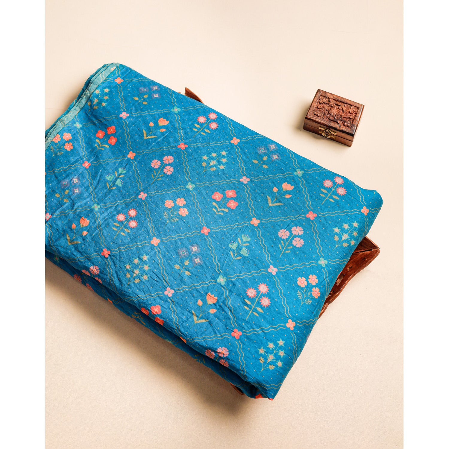 MOGRA CHANDERI PRINTED FABRIC