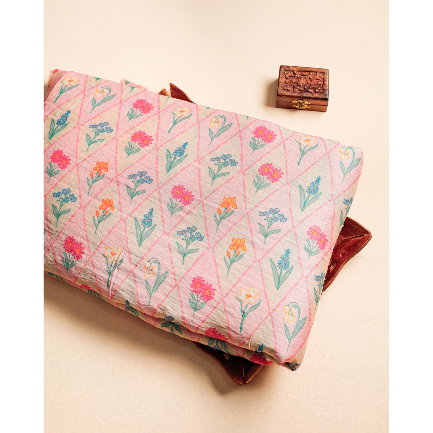 MOGRA CHANDERI PRINTED FABRIC