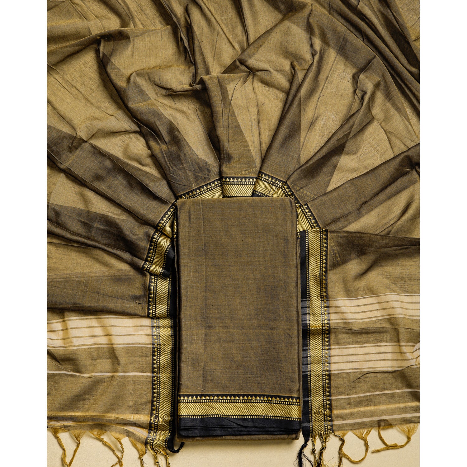PURE MERCERIZED COTTON HANDLOOM NARAYANPET SUIT SET