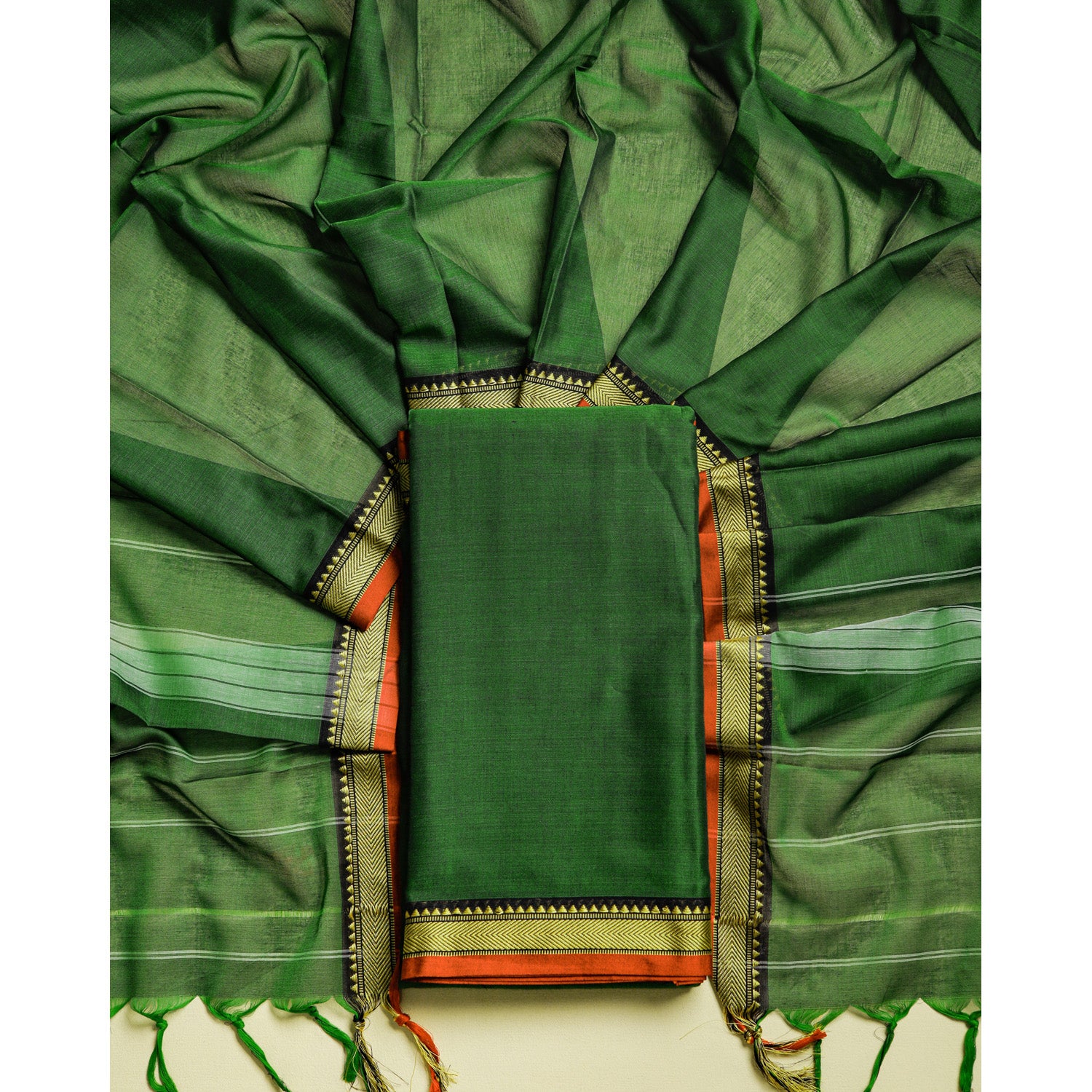 PURE MERCERIZED COTTON HANDLOOM NARAYANPET SUIT SET