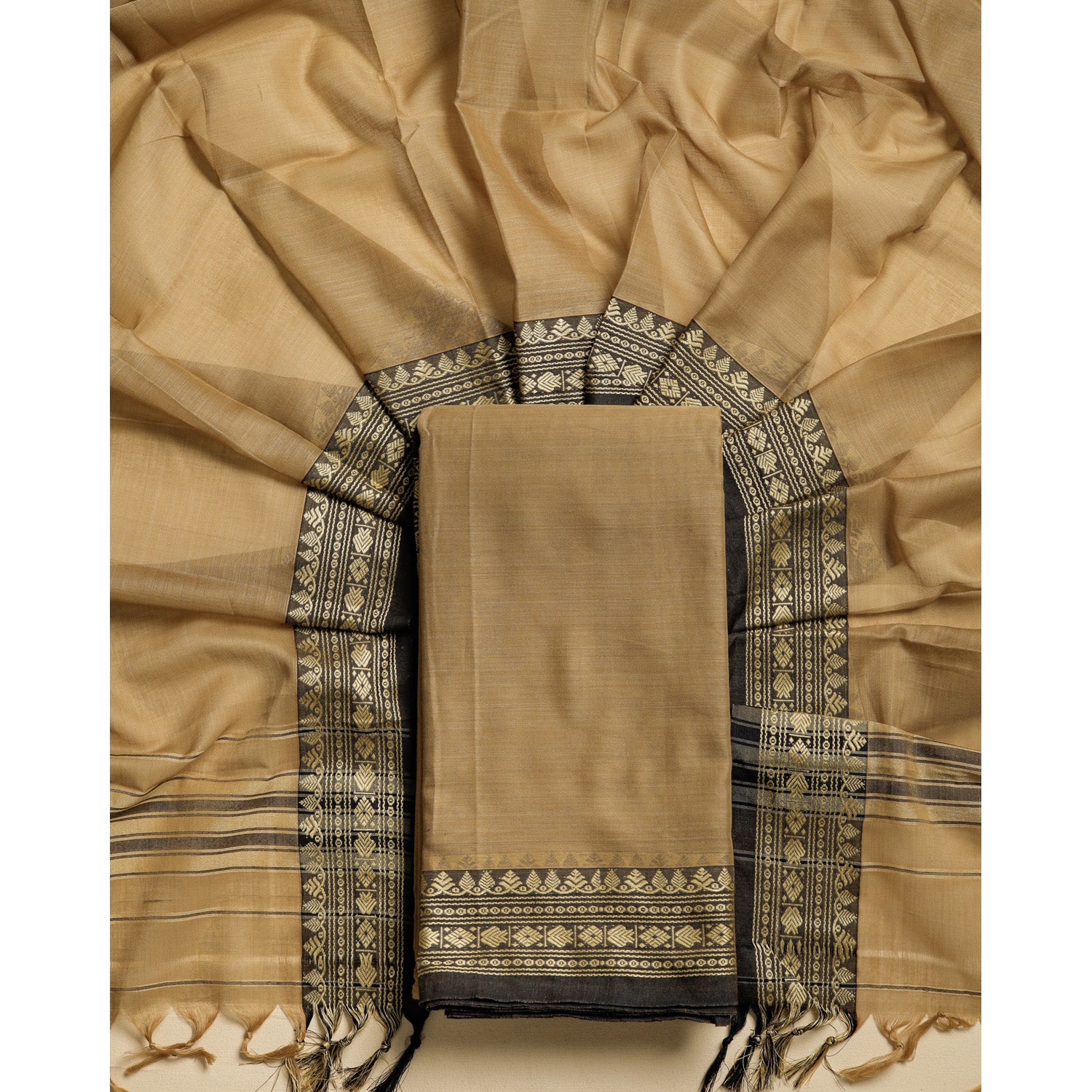 PURE MERCERIZED COTTON HANDLOOM NARAYANPET SUIT SET