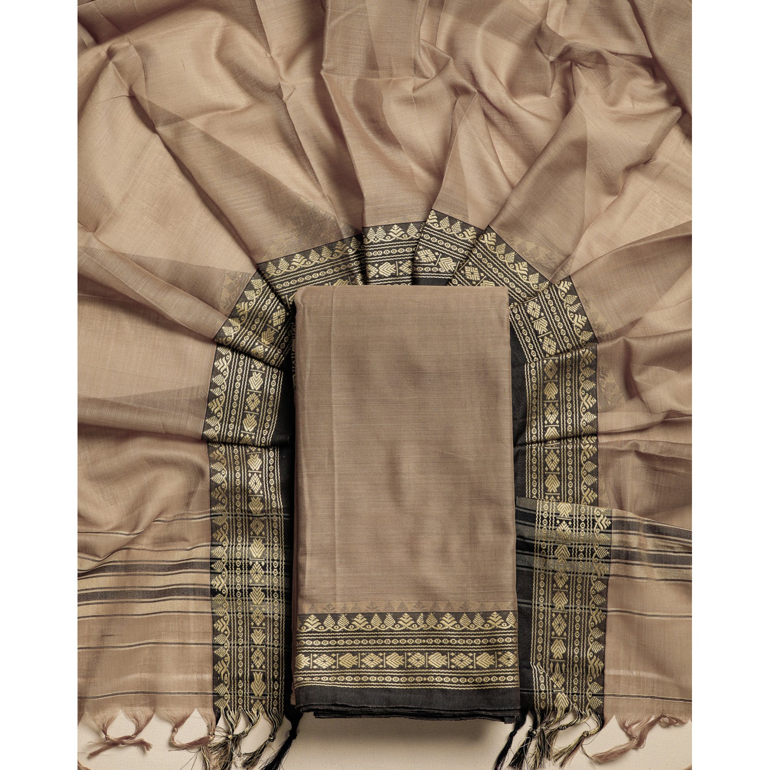 PURE MERCERIZED COTTON HANDLOOM NARAYANPET SUIT SET