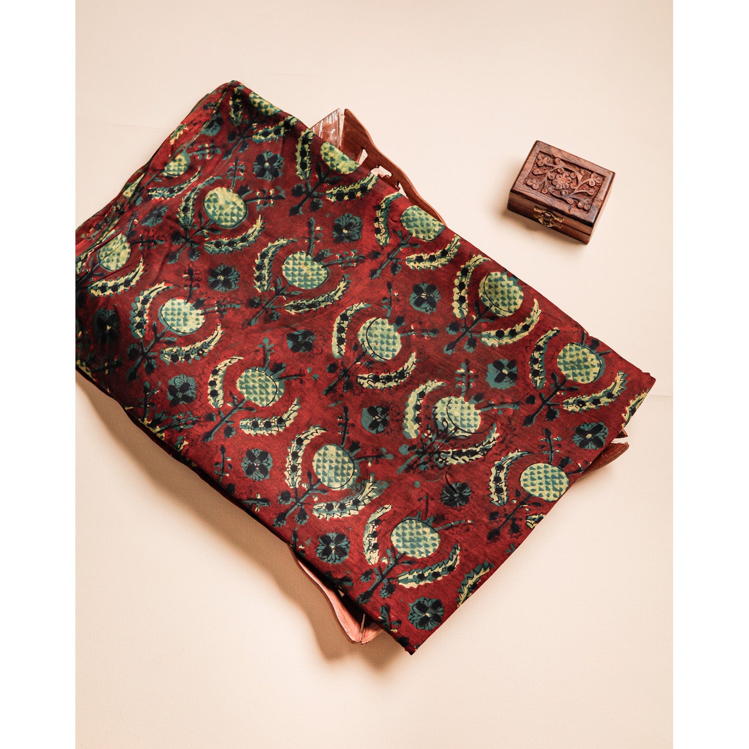 MODAL SILK VANASPATI PRINTED FABRIC