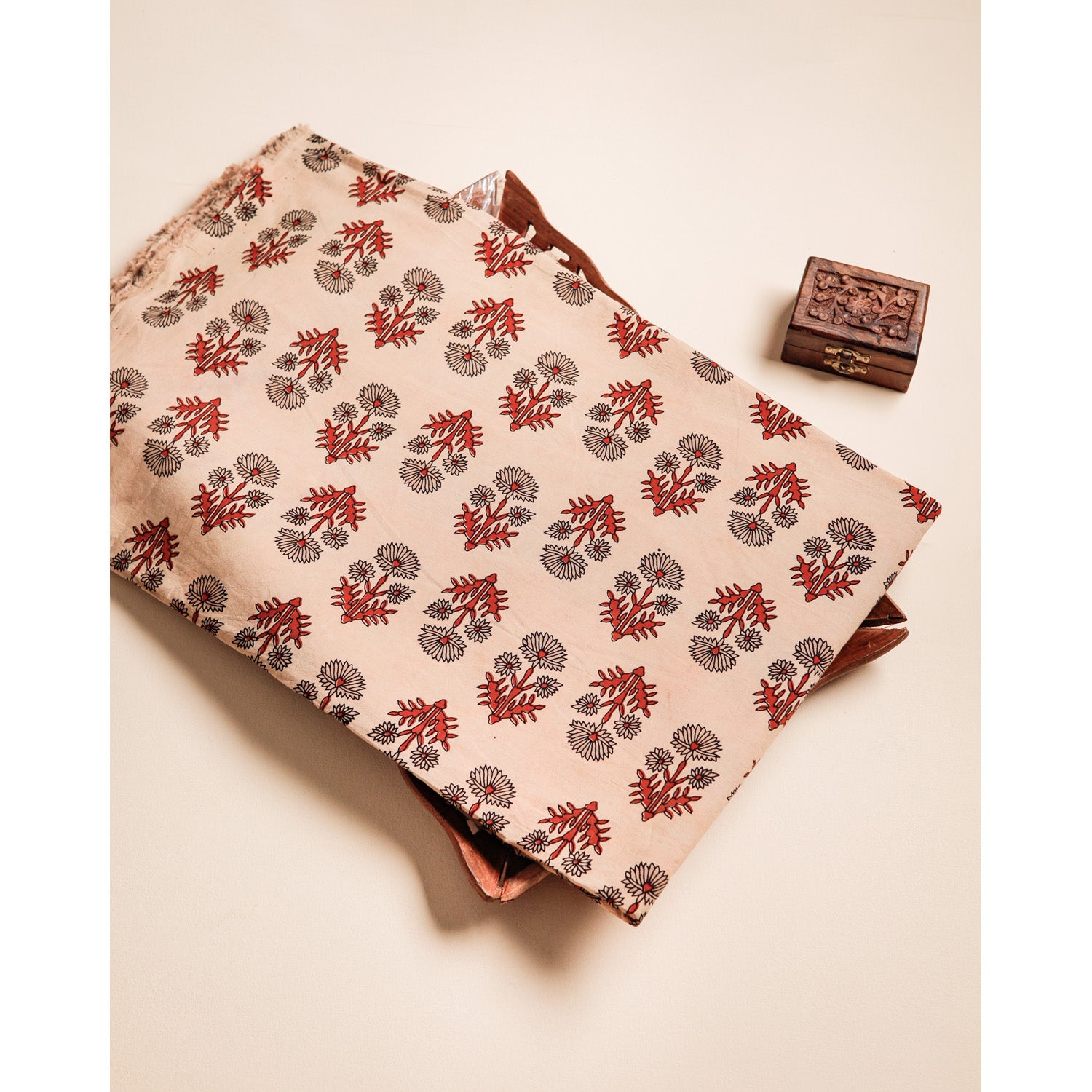 COTTON VANASPATHI BLOCK PRINTED FABRIC