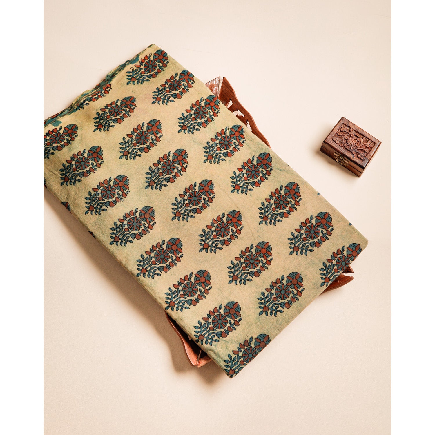 COTTON VANASPATHI BLOCK PRINTED FABRIC