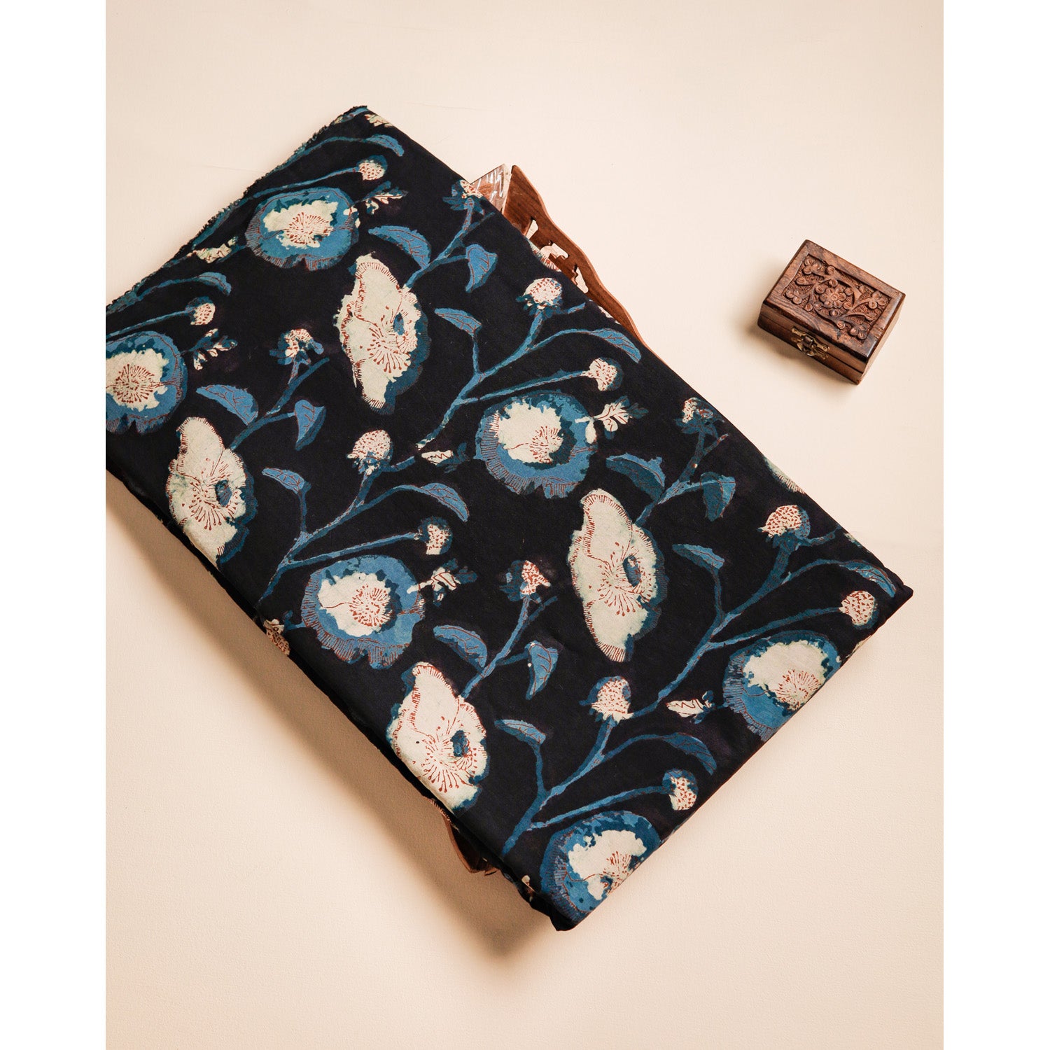 COTTON VANASPATHI BLOCK PRINTED FABRIC