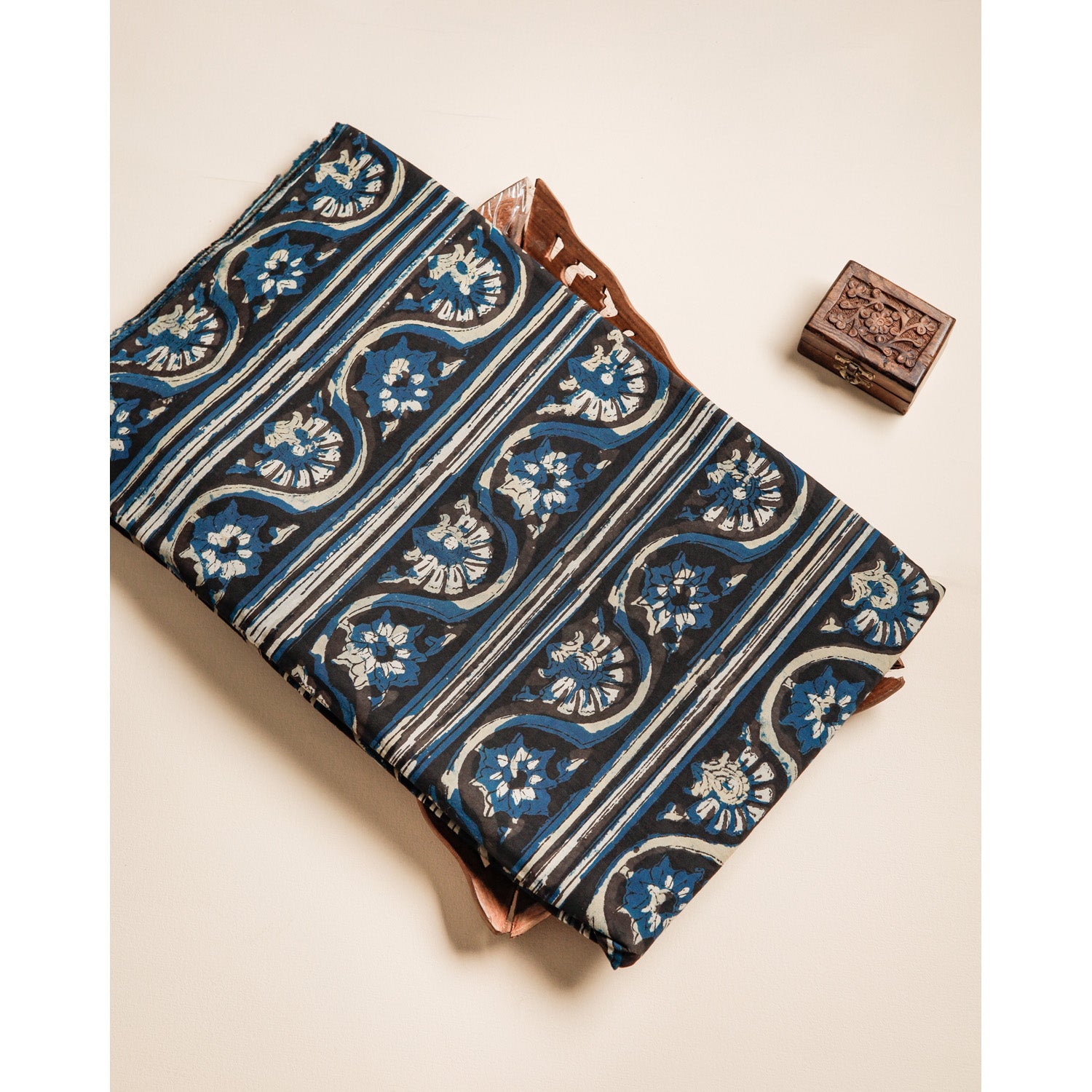 COTTON VANASPATHI BLOCK PRINTED FABRIC