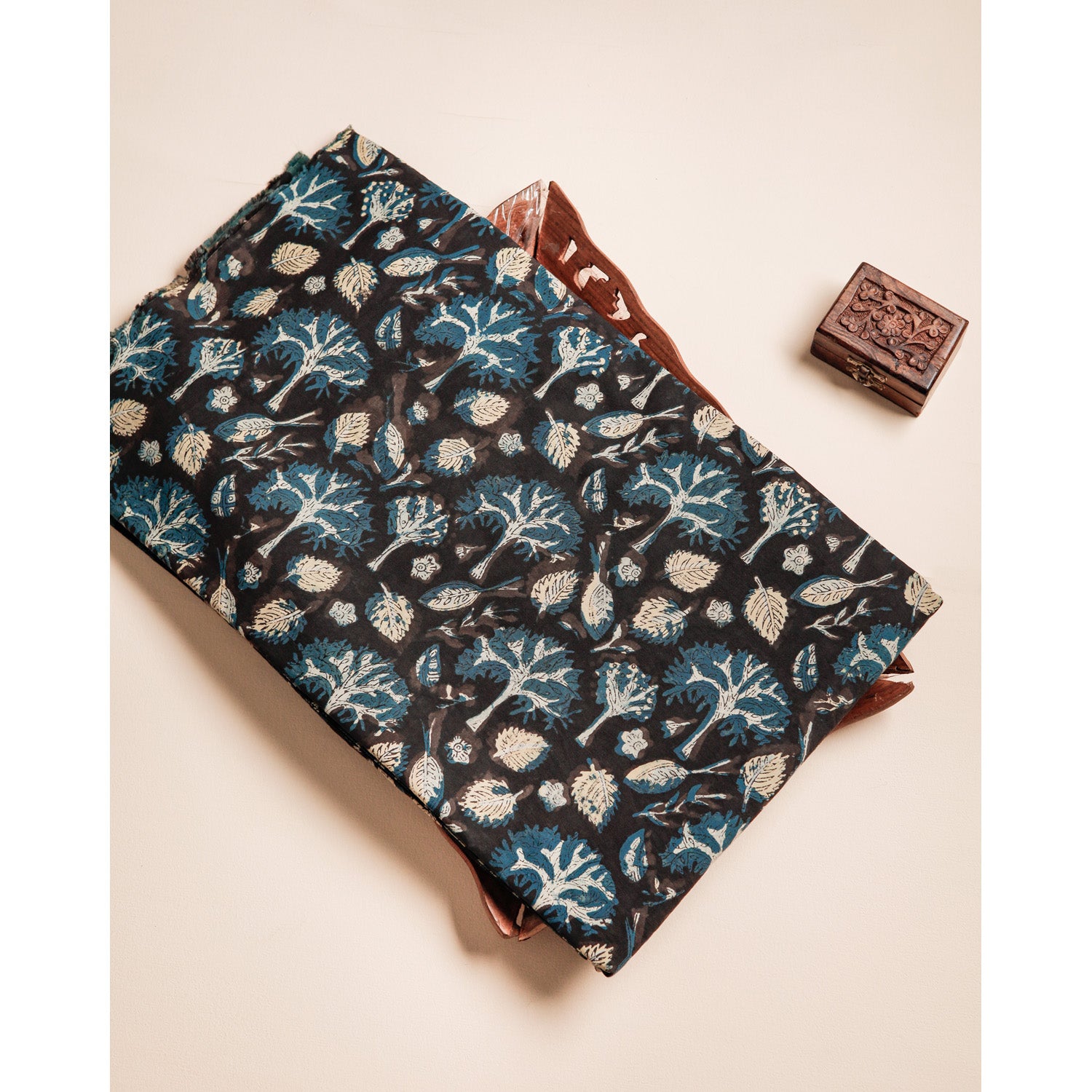 COTTON VANASPATHI BLOCK PRINTED FABRIC