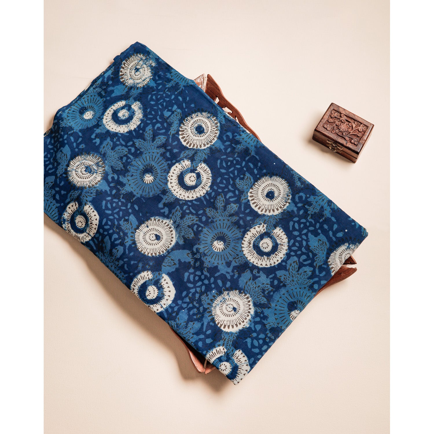 COTTON VANASPATHI BLOCK PRINTED FABRIC