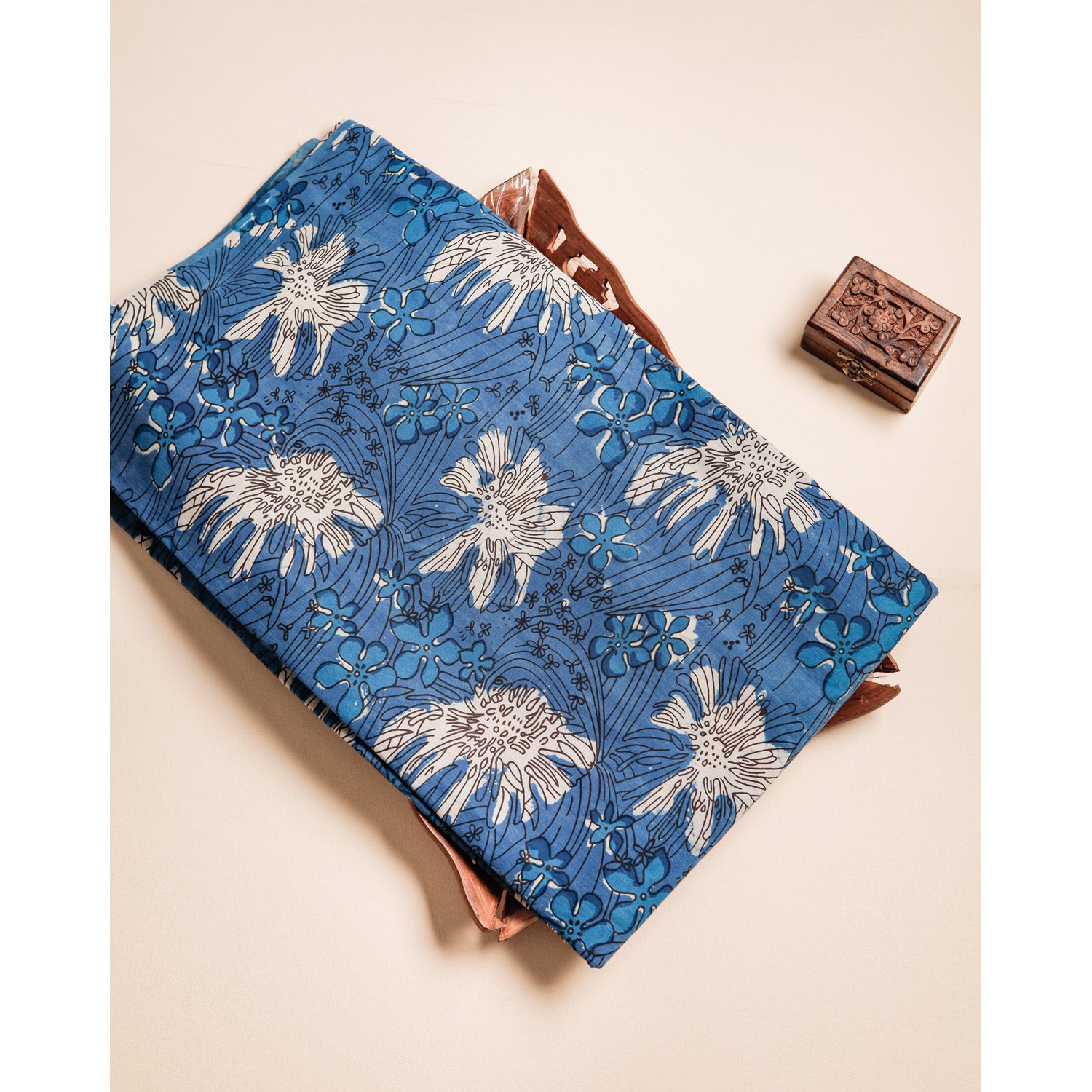 COTTON VANASPATHI BLOCK PRINTED FABRIC