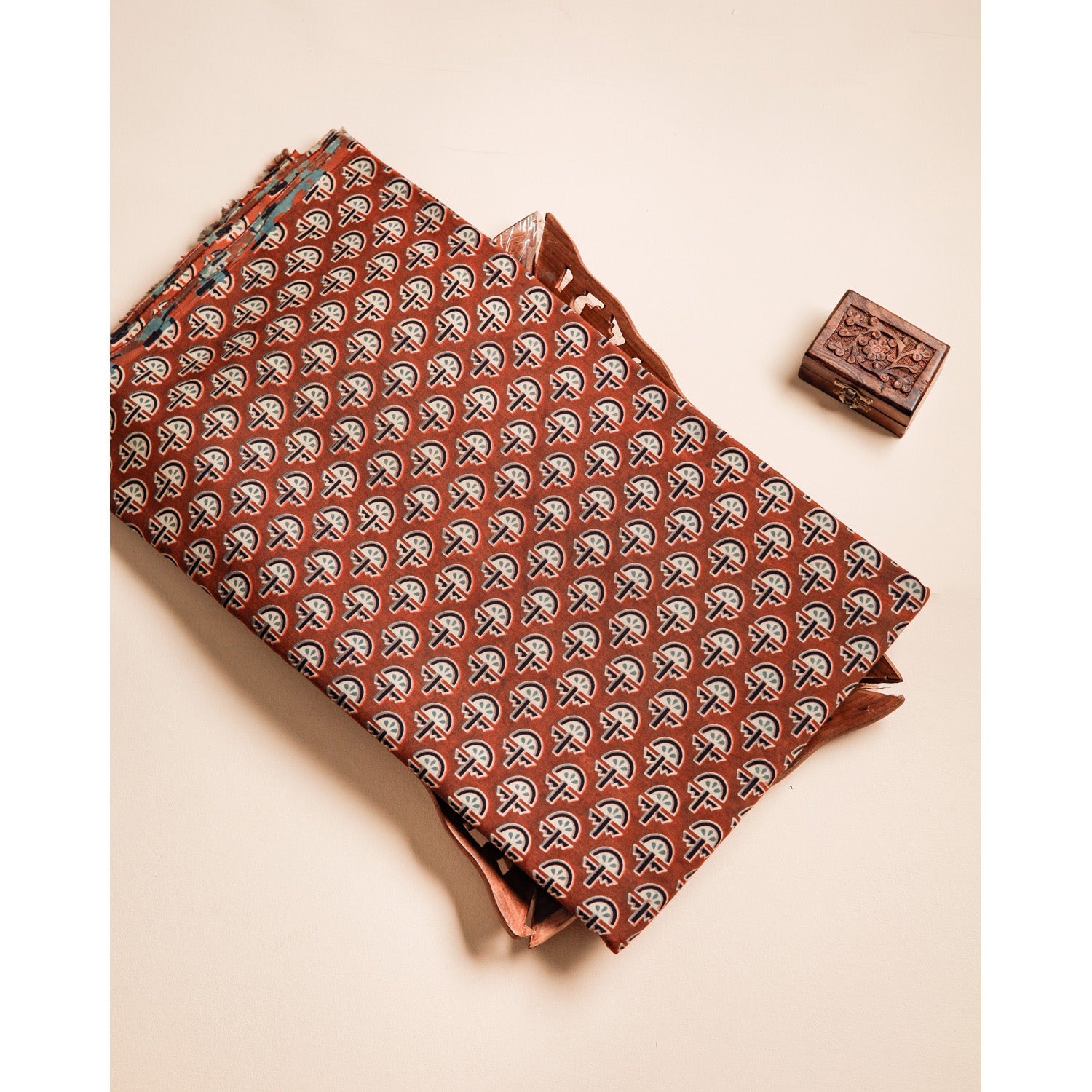 COTTON VANASPATHI BLOCK PRINTED FABRIC