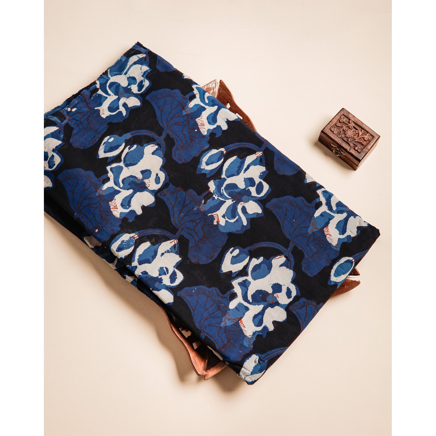 COTTON VANASPATHI BLOCK PRINTED FABRIC