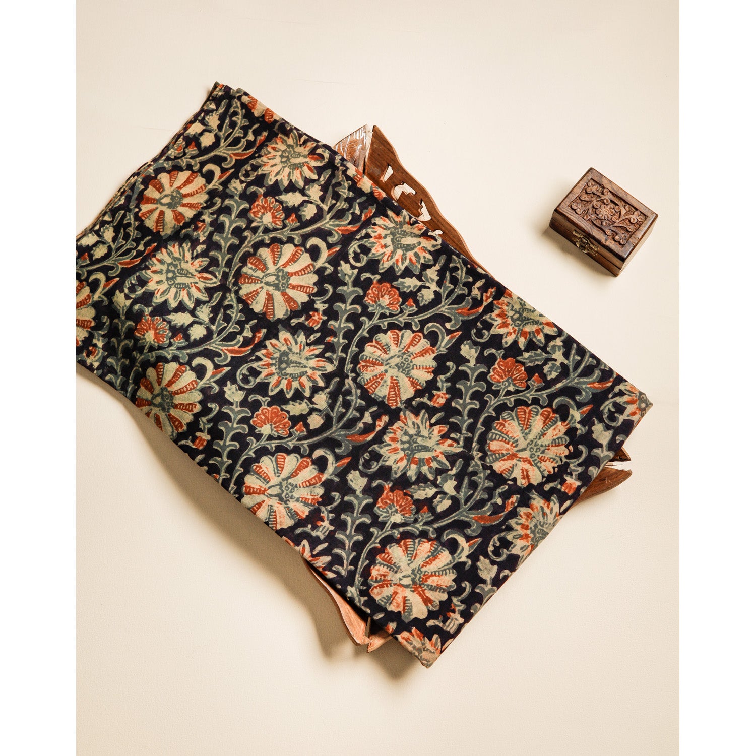 COTTON VANASPATHI BLOCK PRINTED FABRIC