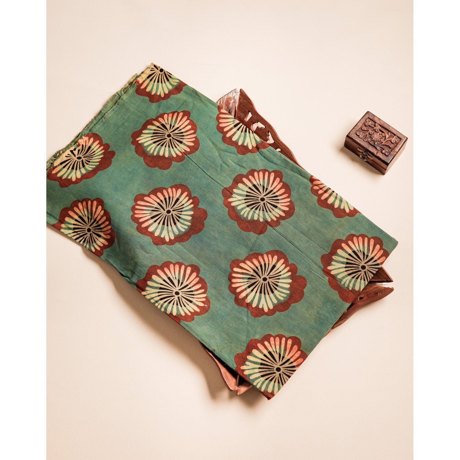 COTTON VANASPATHI BLOCK PRINTED FABRIC
