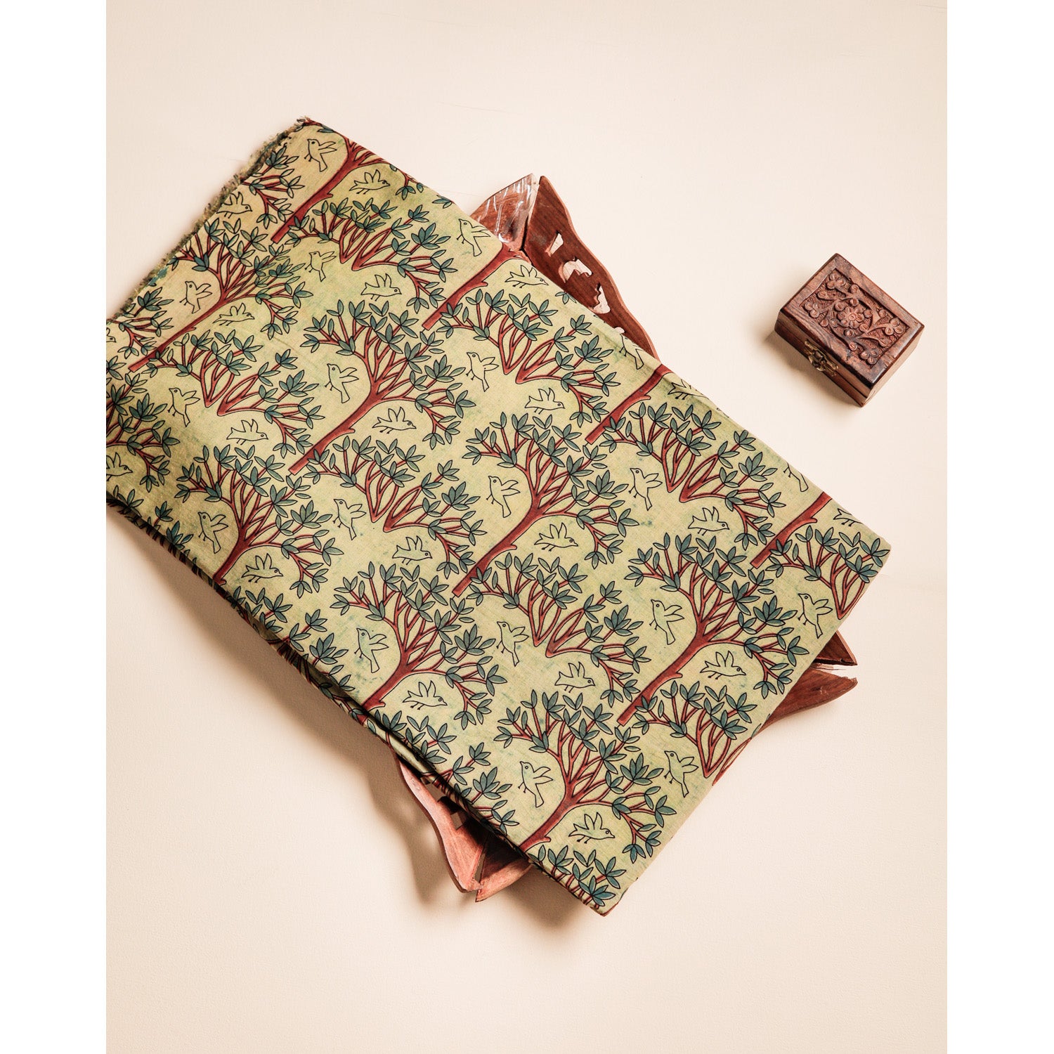 COTTON VANASPATHI BLOCK PRINTED FABRIC