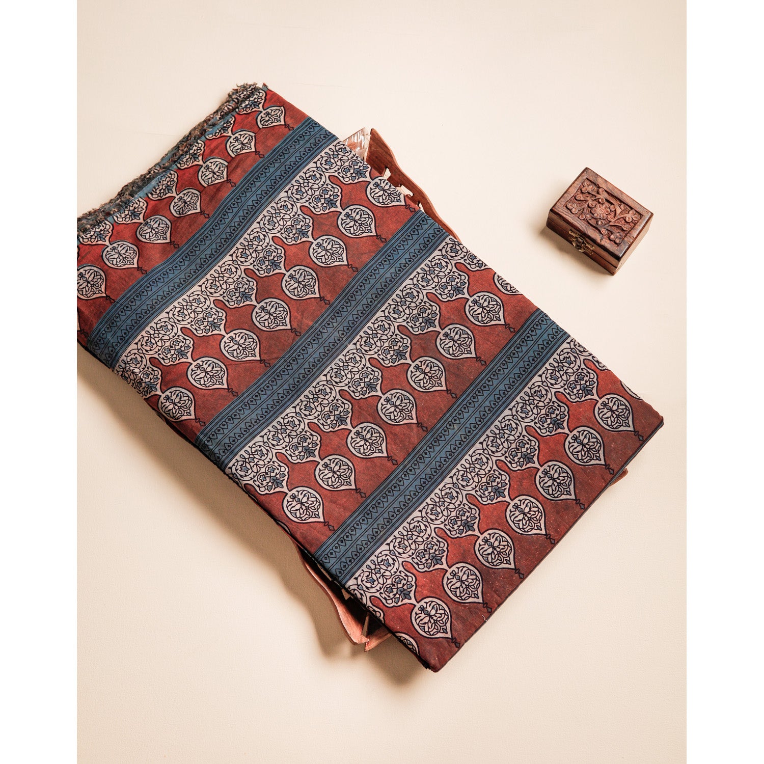 COTTON VANASPATHI BLOCK PRINTED FABRIC