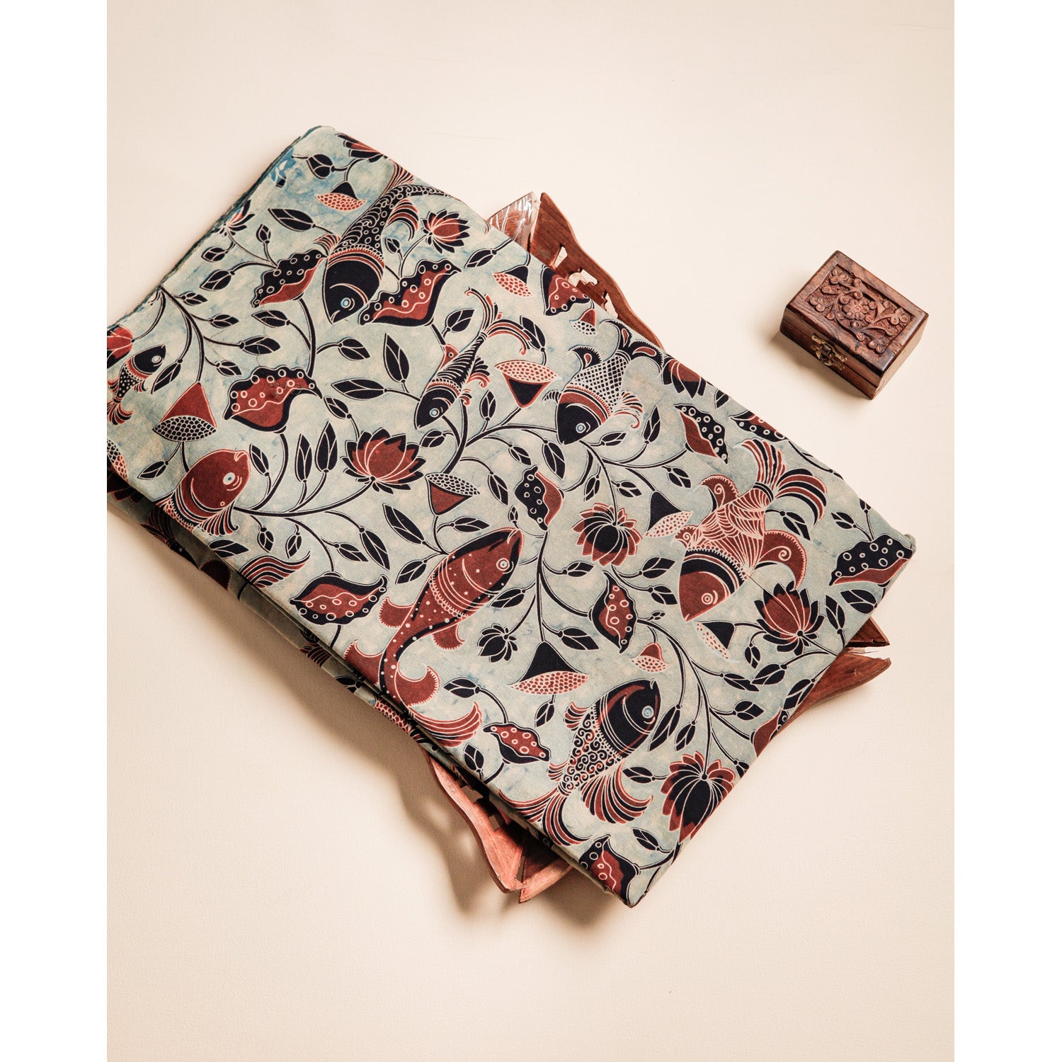 COTTON VANASPATHI BLOCK PRINTED FABRIC