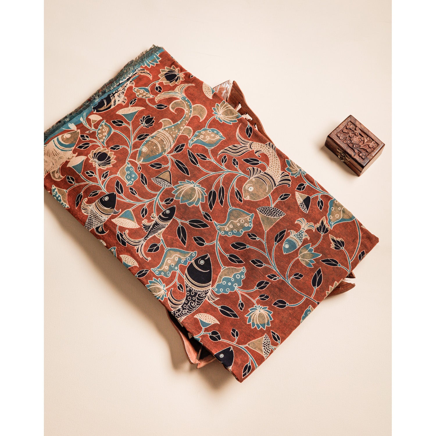 COTTON VANASPATHI BLOCK PRINTED FABRIC