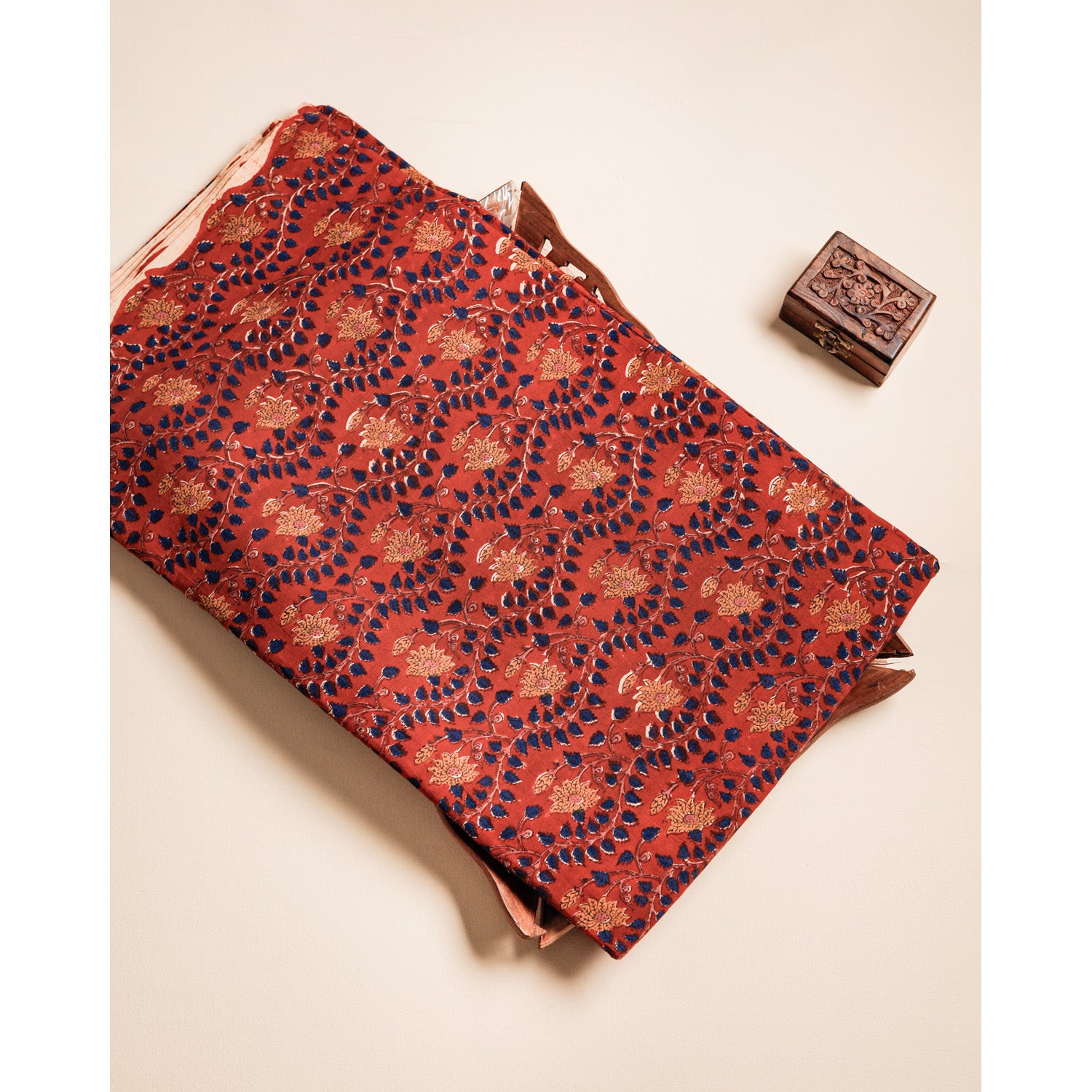 COTTON VANASPATHI BLOCK PRINTED FABRIC