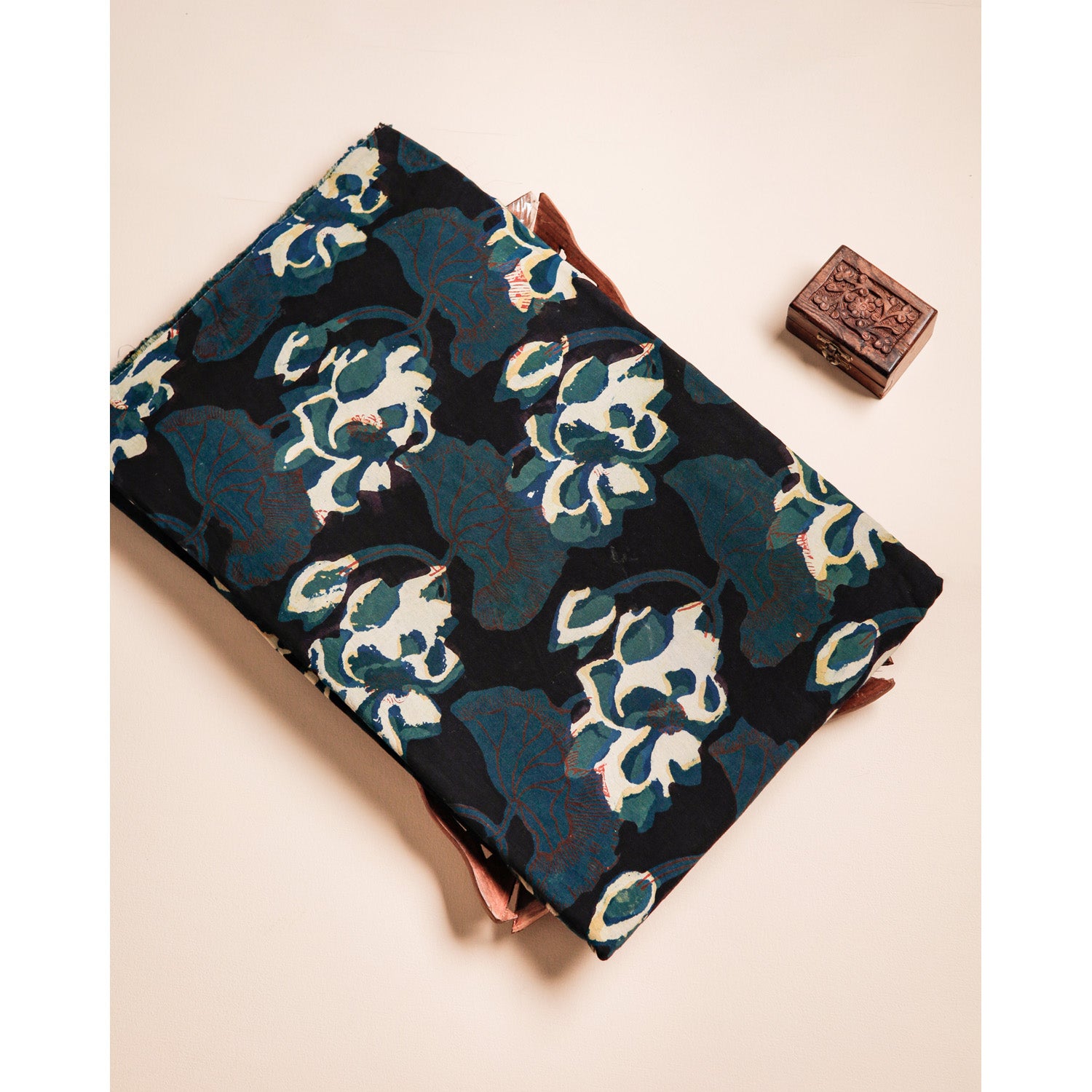 COTTON VANASPATHI BLOCK PRINTED FABRIC