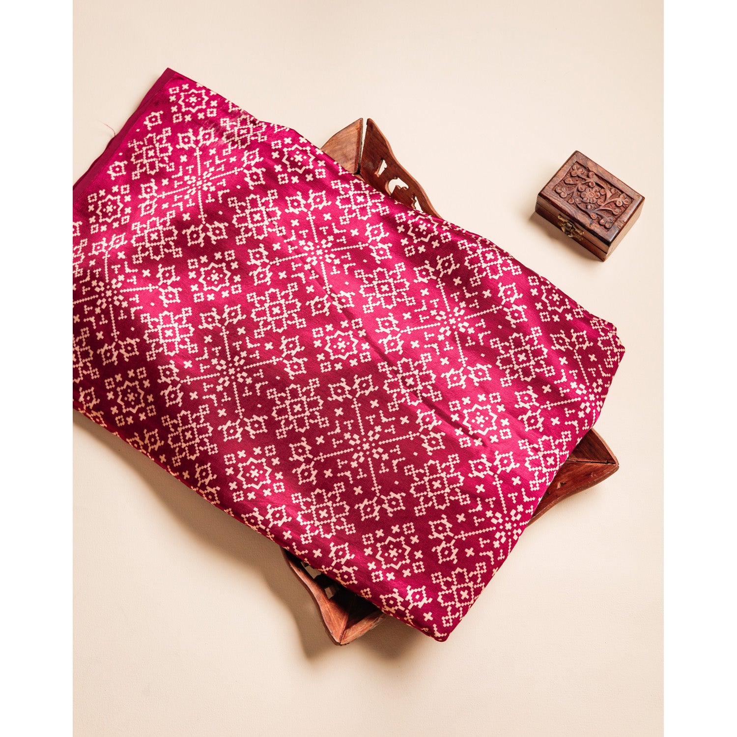 MASHRU SILK PRINTED FABRIC