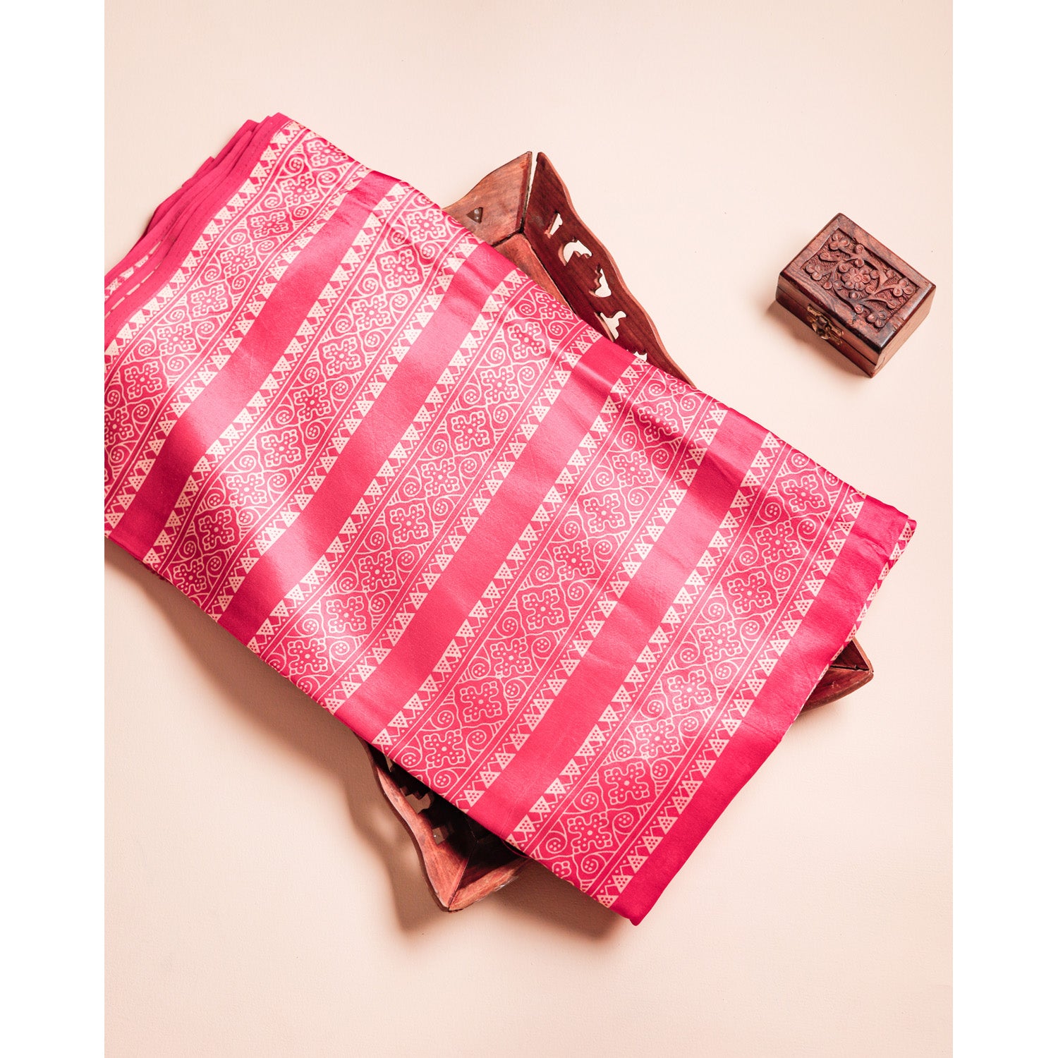 MASHRU SILK PRINTED FABRIC